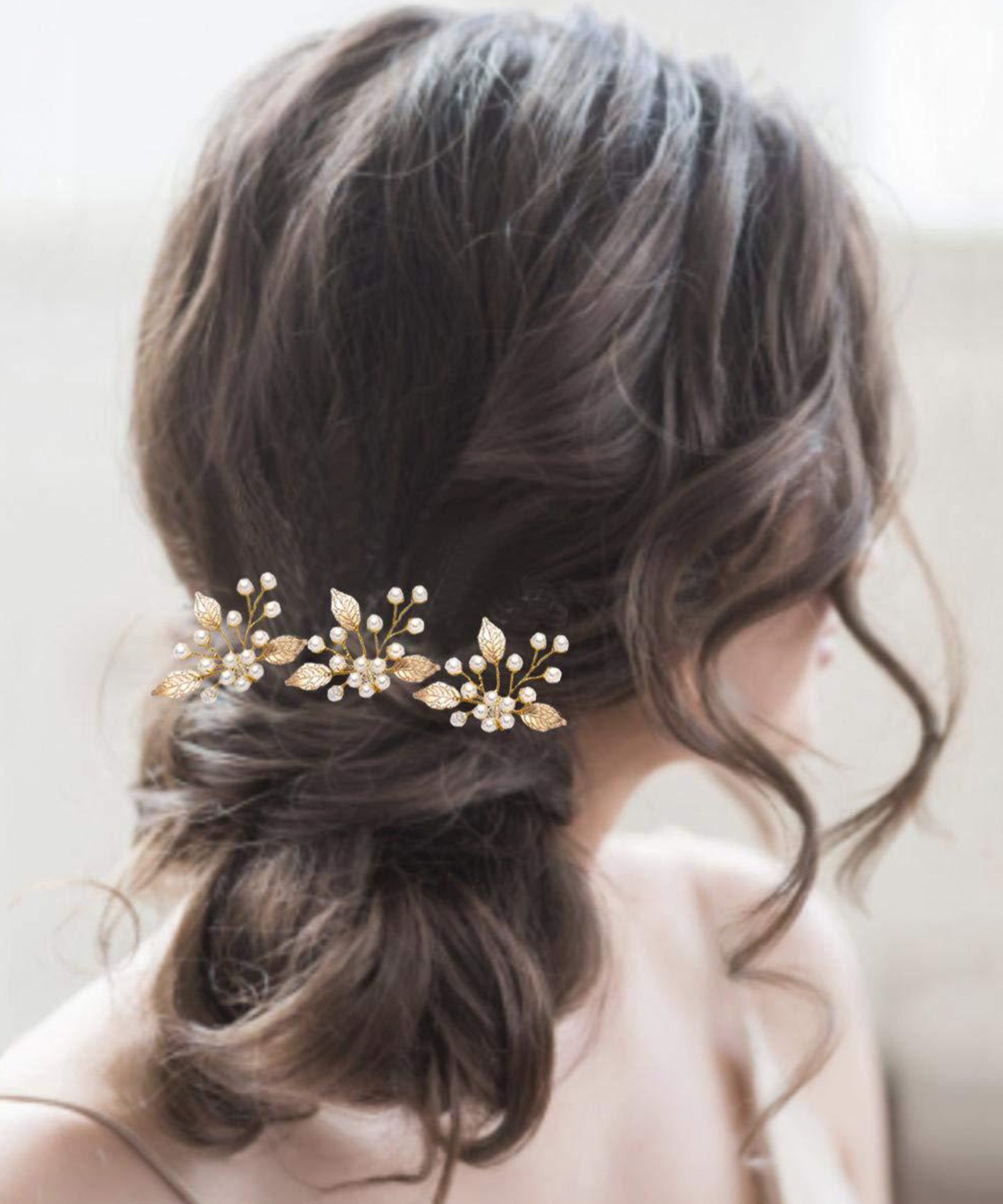 【3本セット】ボタニカル パール Uピン