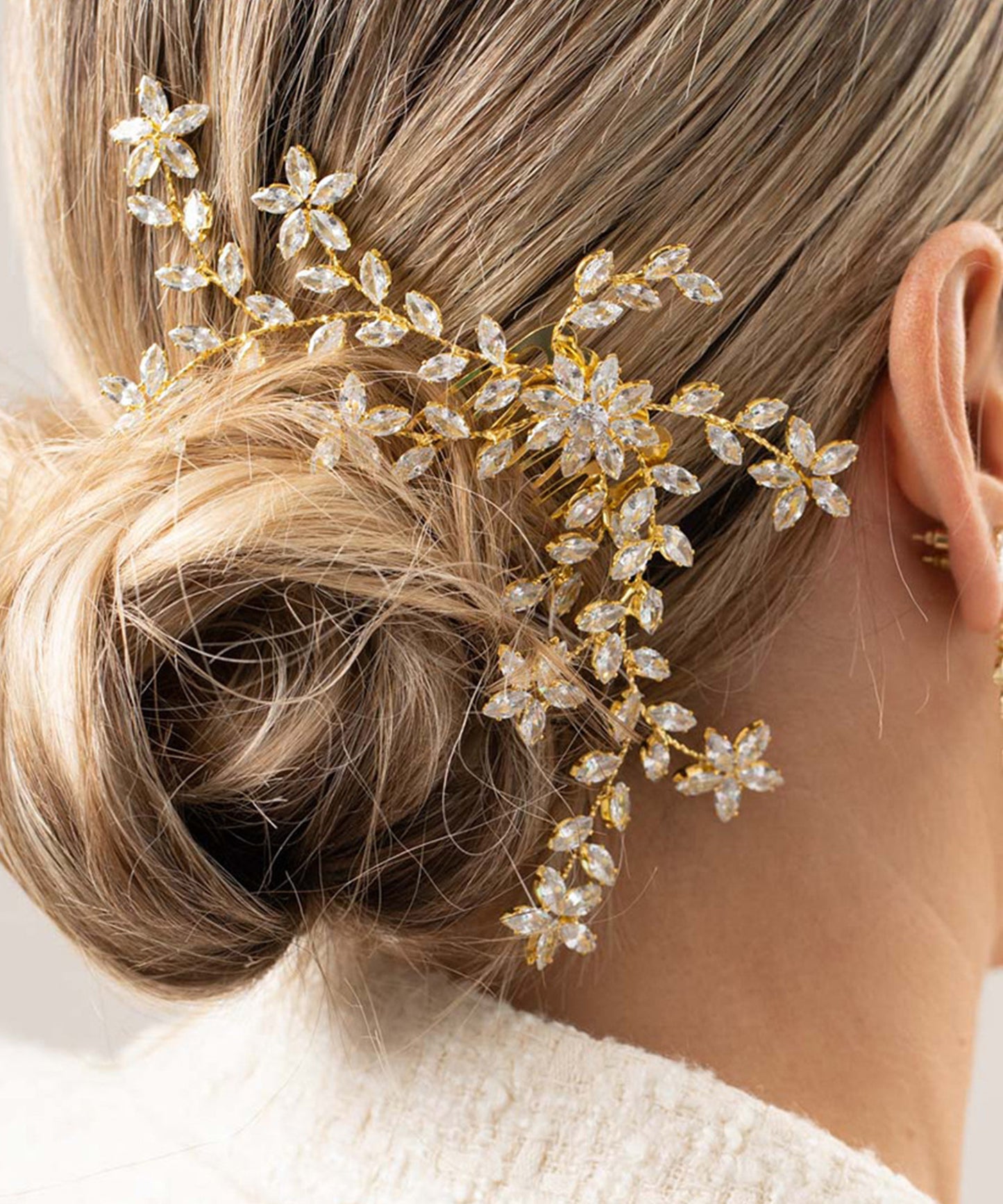 ボタニカル フラワー ビジュー ヘッド ドレス