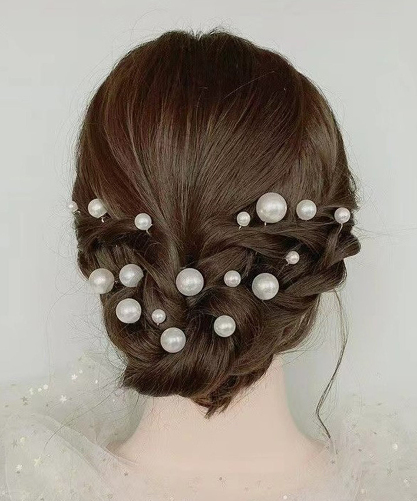 【18本セット】 大小 パール ドレス ヘア Uピン