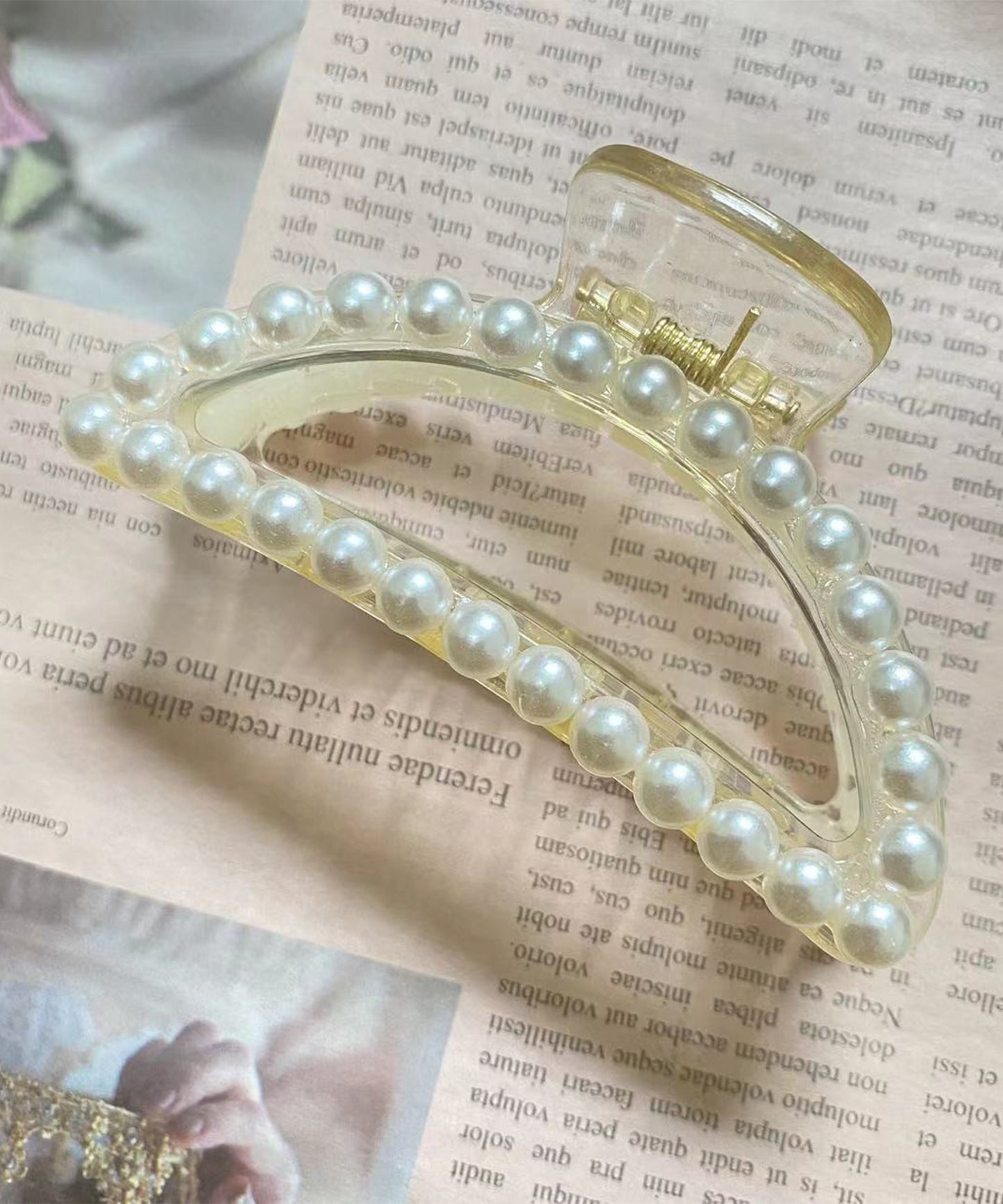 バラエティ パール モチーフ ヘア クリップ