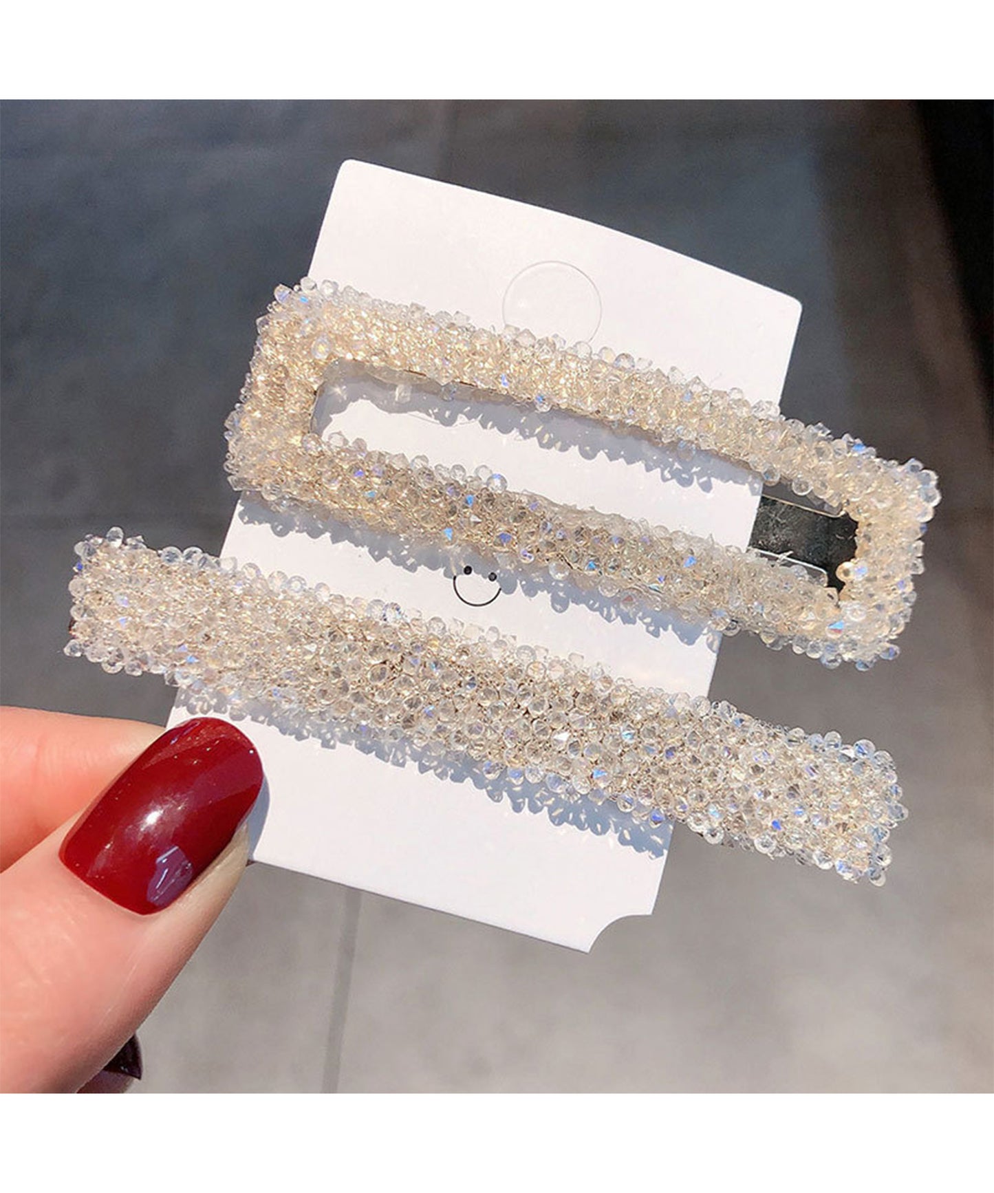 【2点セット】ビジュー ヘア クリップ & スリーピン