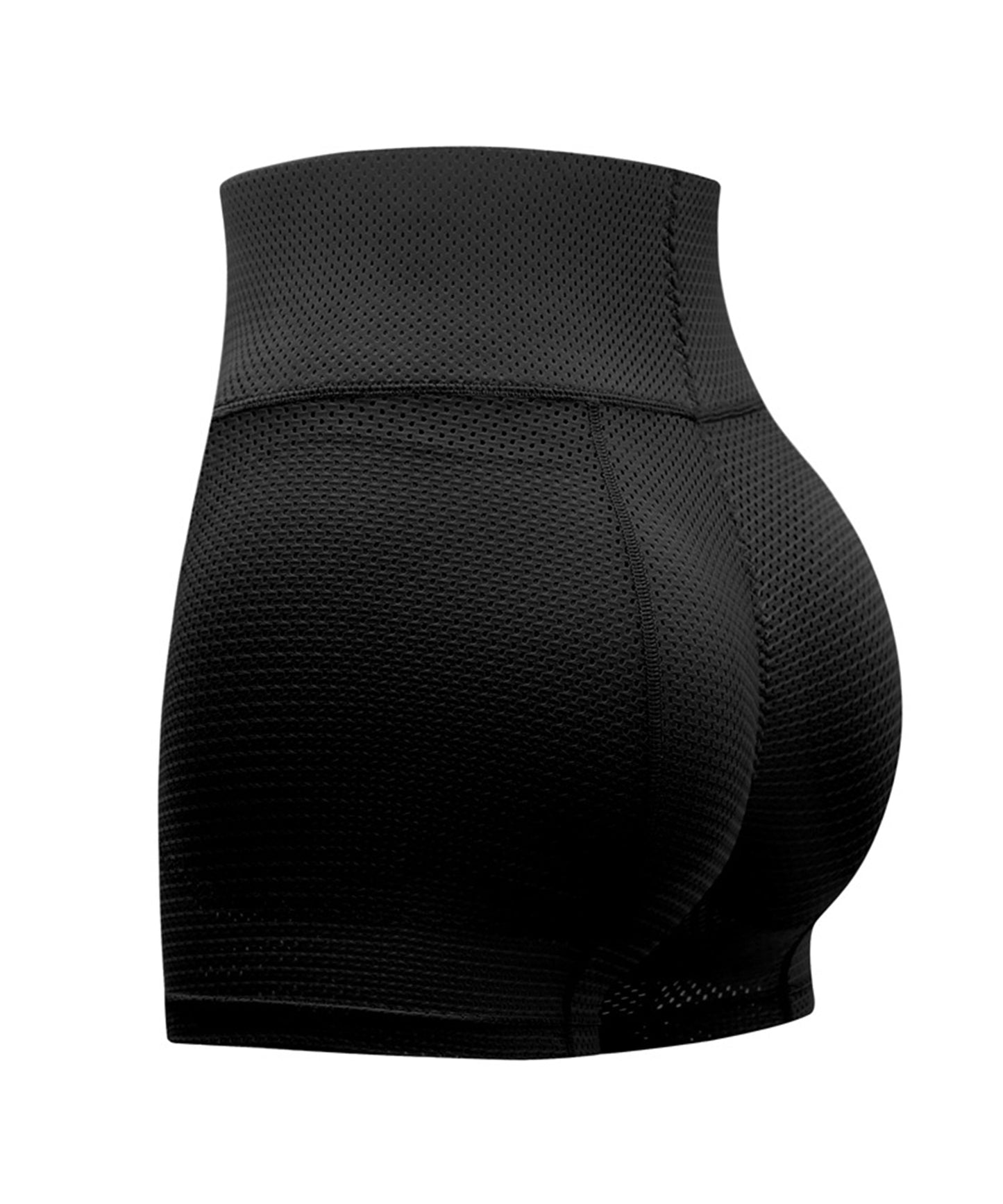 ハイウエスト 美シルエット 立体 ヒップ メッシュ ショーツ