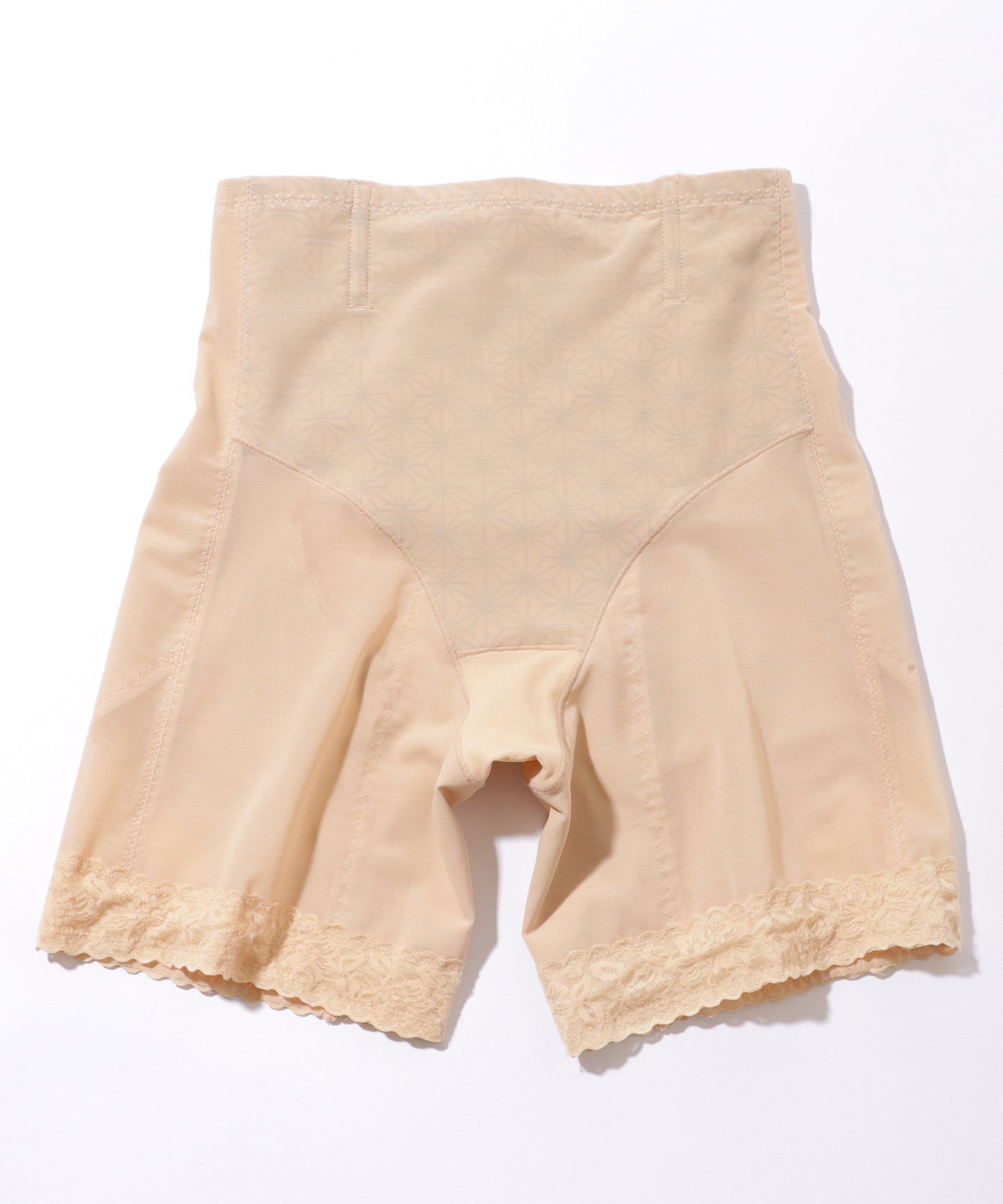 裾レース 高弾力 ハイウエスト シェイプアップ パンツ