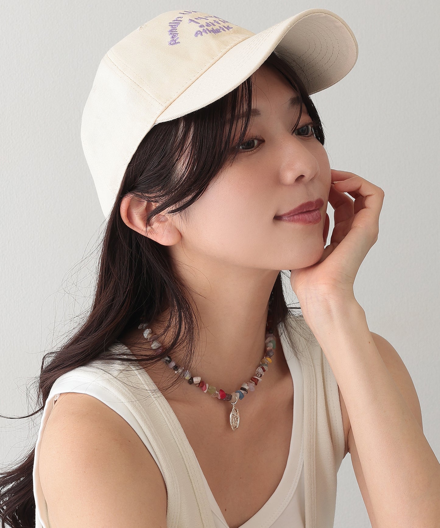配色 ナンバー 刺繍付き ベースボール キャップ