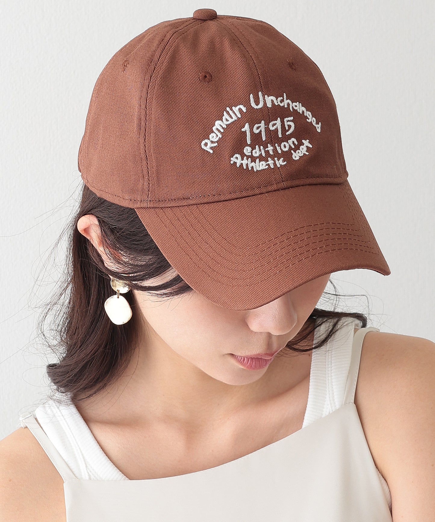 配色 ナンバー 刺繍付き ベースボール キャップ