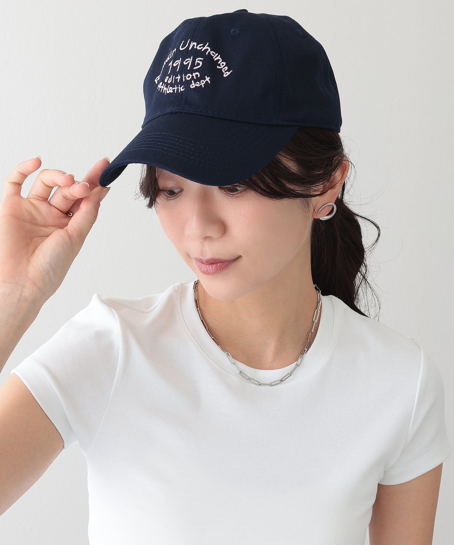 配色 ナンバー 刺繍付き ベースボール キャップ