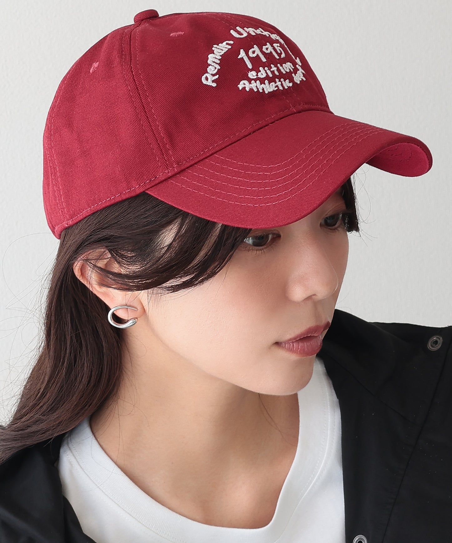 配色 ナンバー 刺繍付き ベースボール キャップ