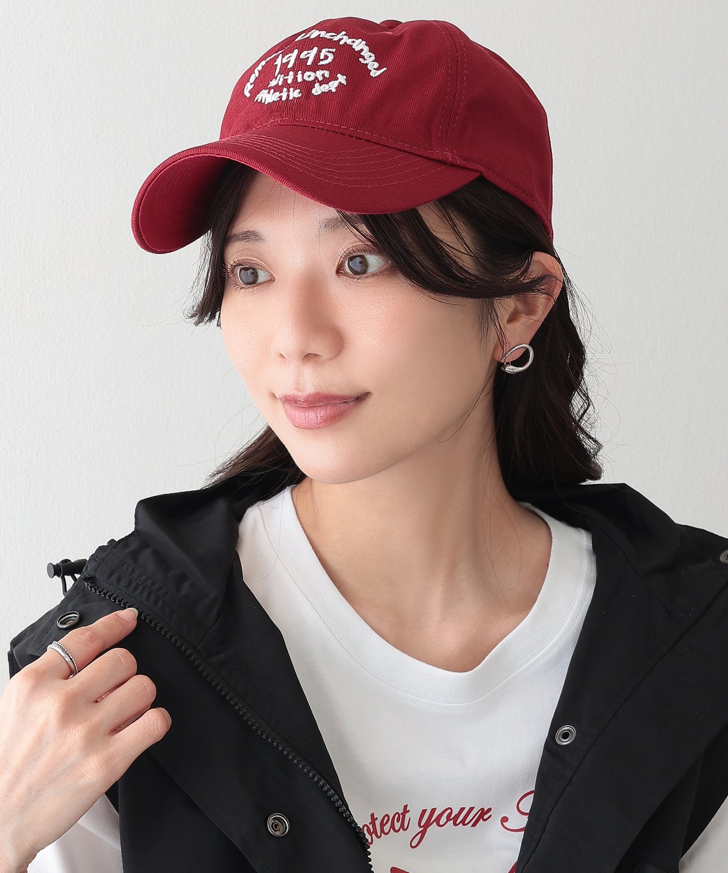 配色 ナンバー 刺繍付き ベースボール キャップ