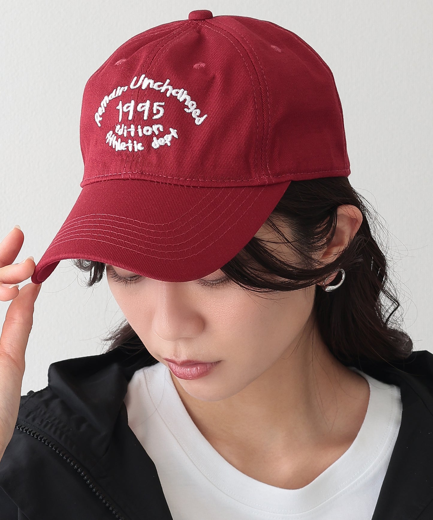 配色 ナンバー 刺繍付き ベースボール キャップ