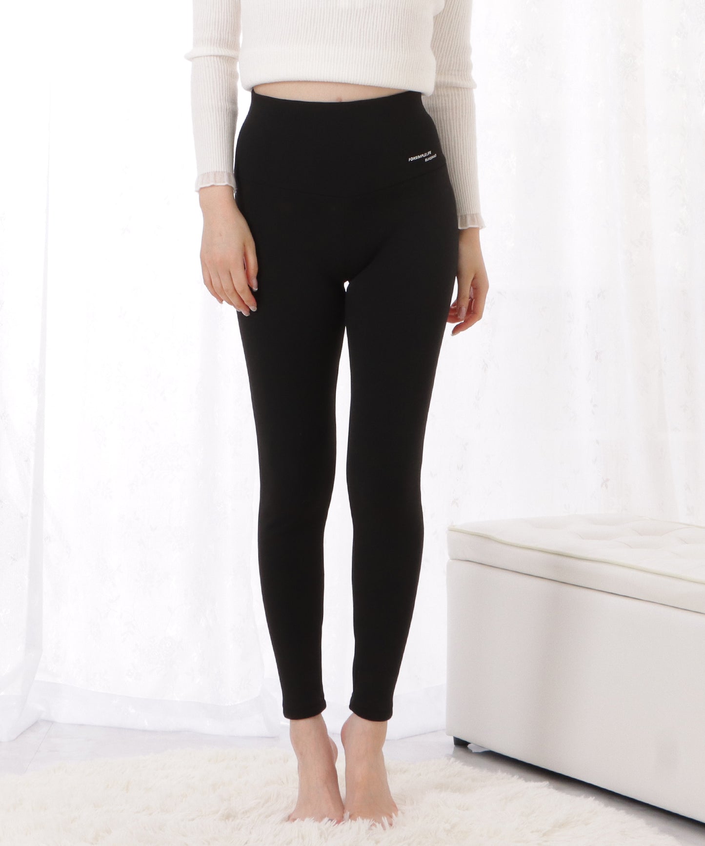 厚手裏ボアハイウエストあったかレギンス