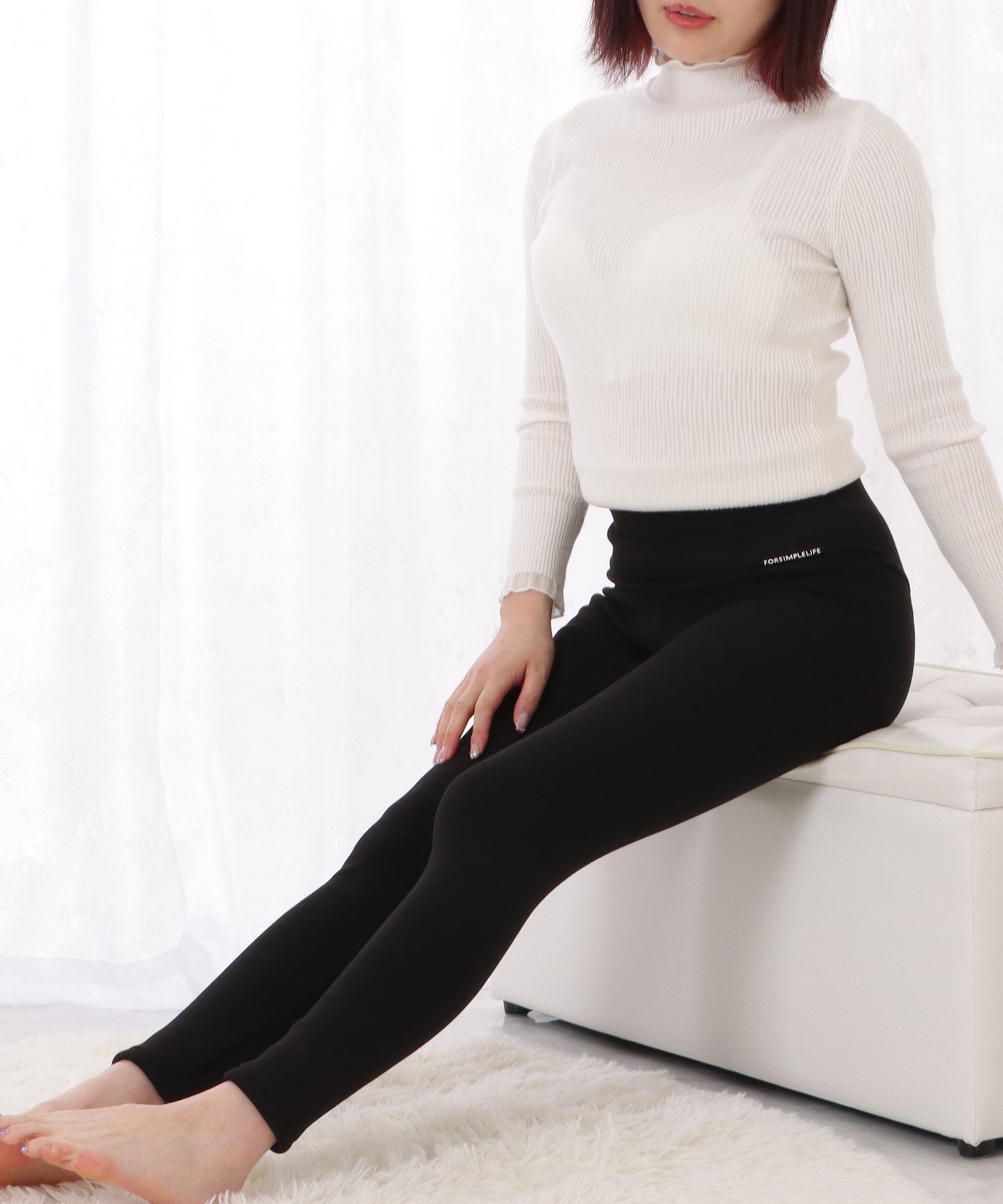 厚手裏ボアハイウエストあったかレギンス