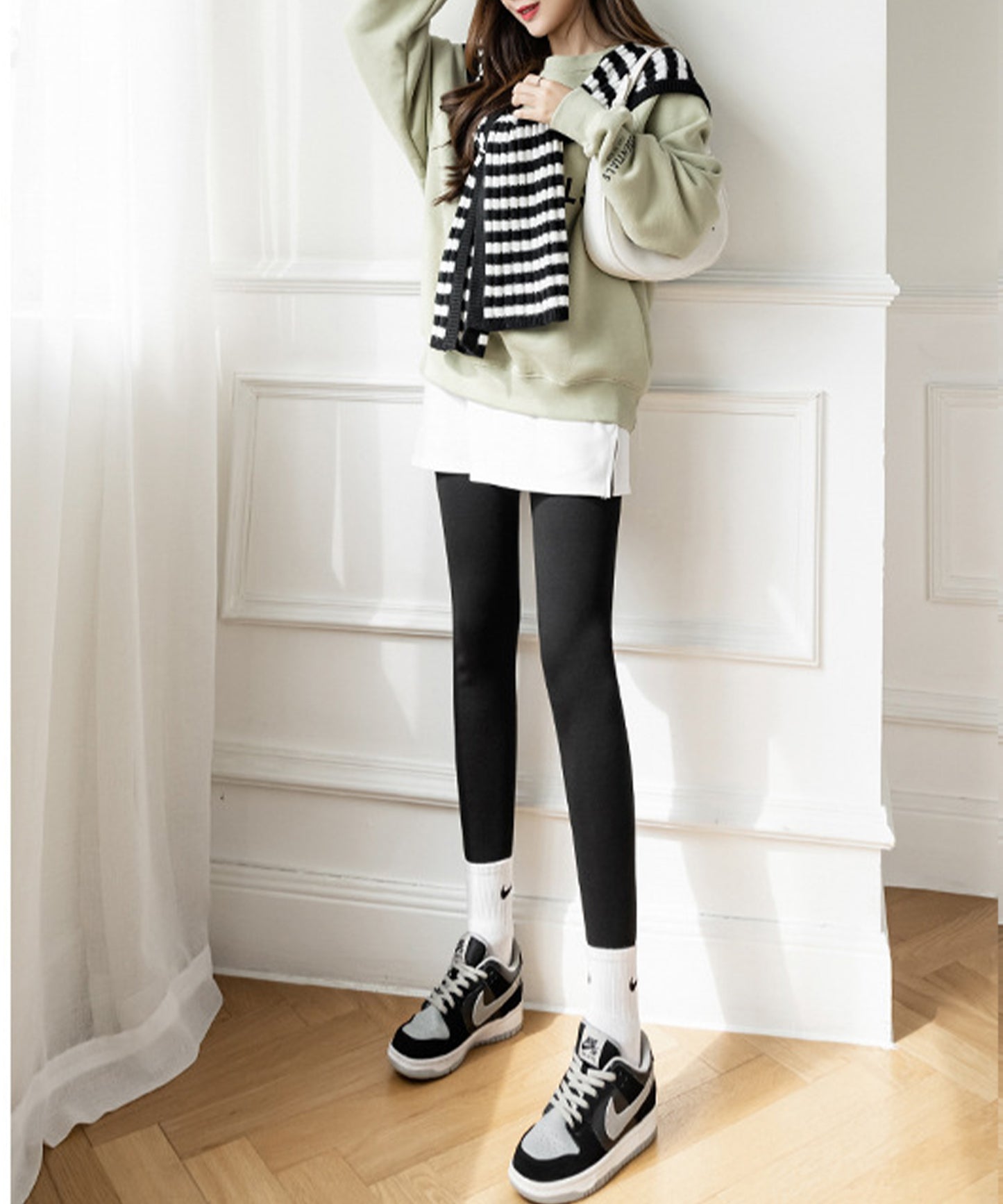 厚手裏ボアハイウエストあったかレギンス