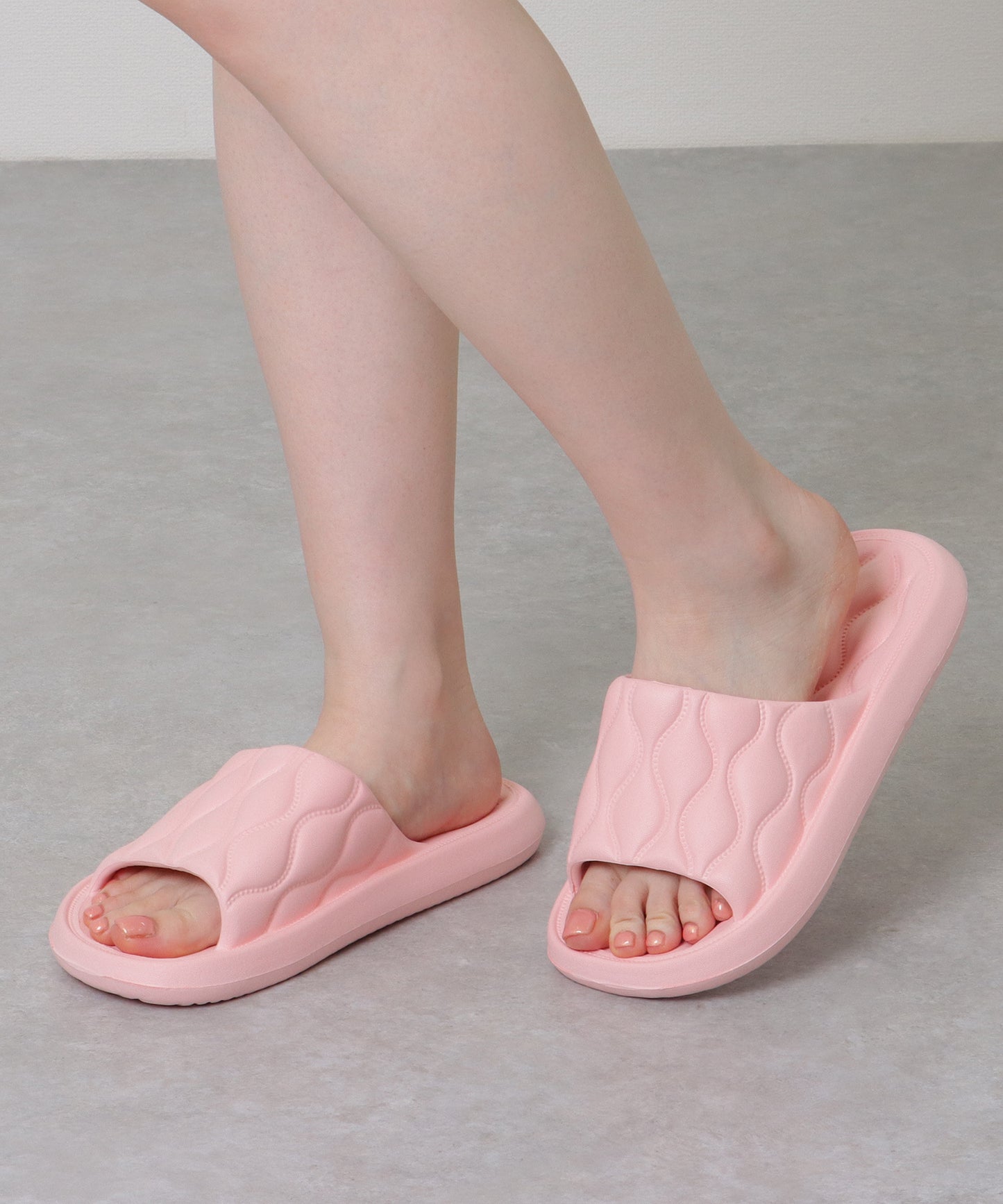 ウエーブ ライン ソフト オープン サンダル