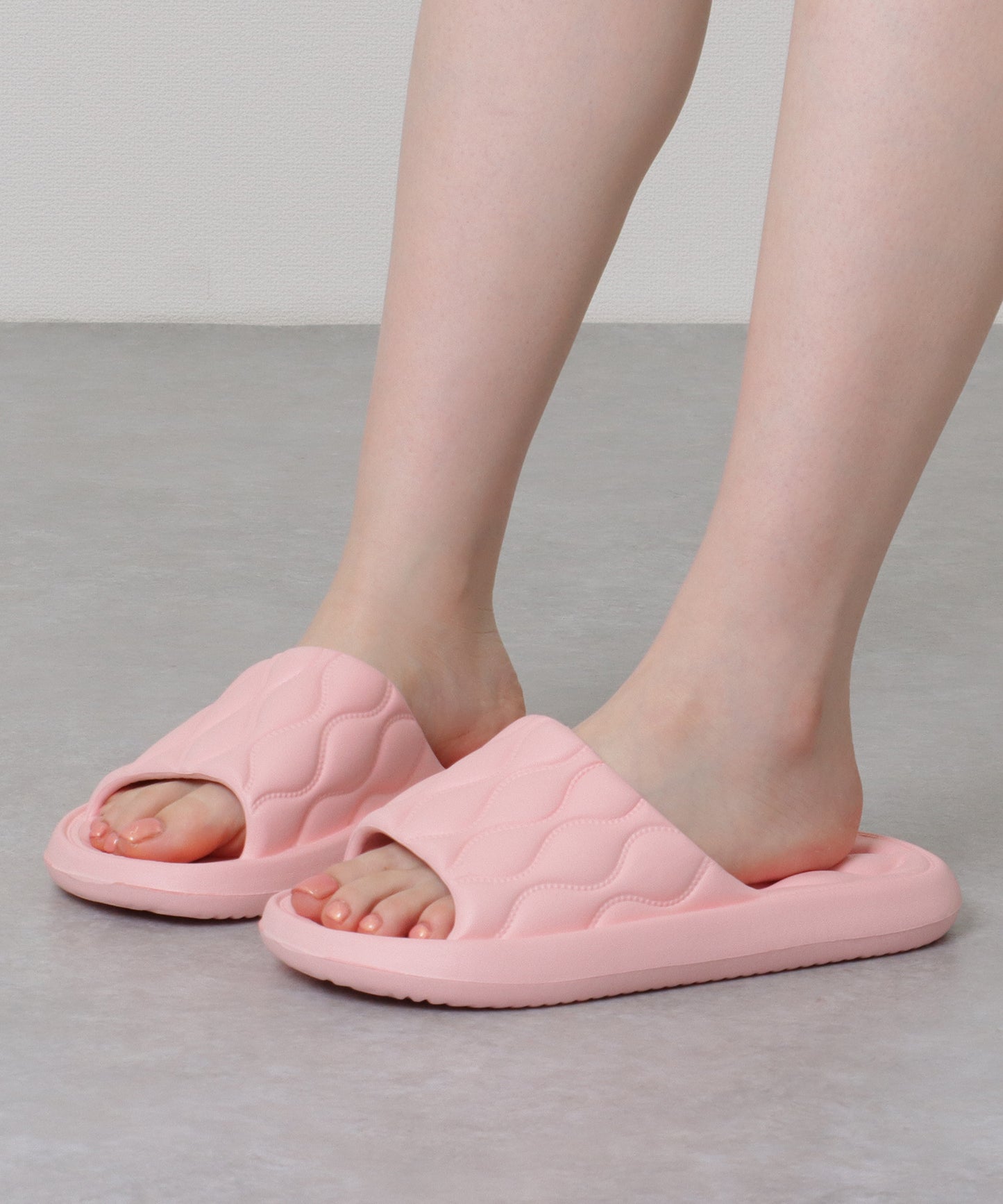 ウエーブ ライン ソフト オープン サンダル