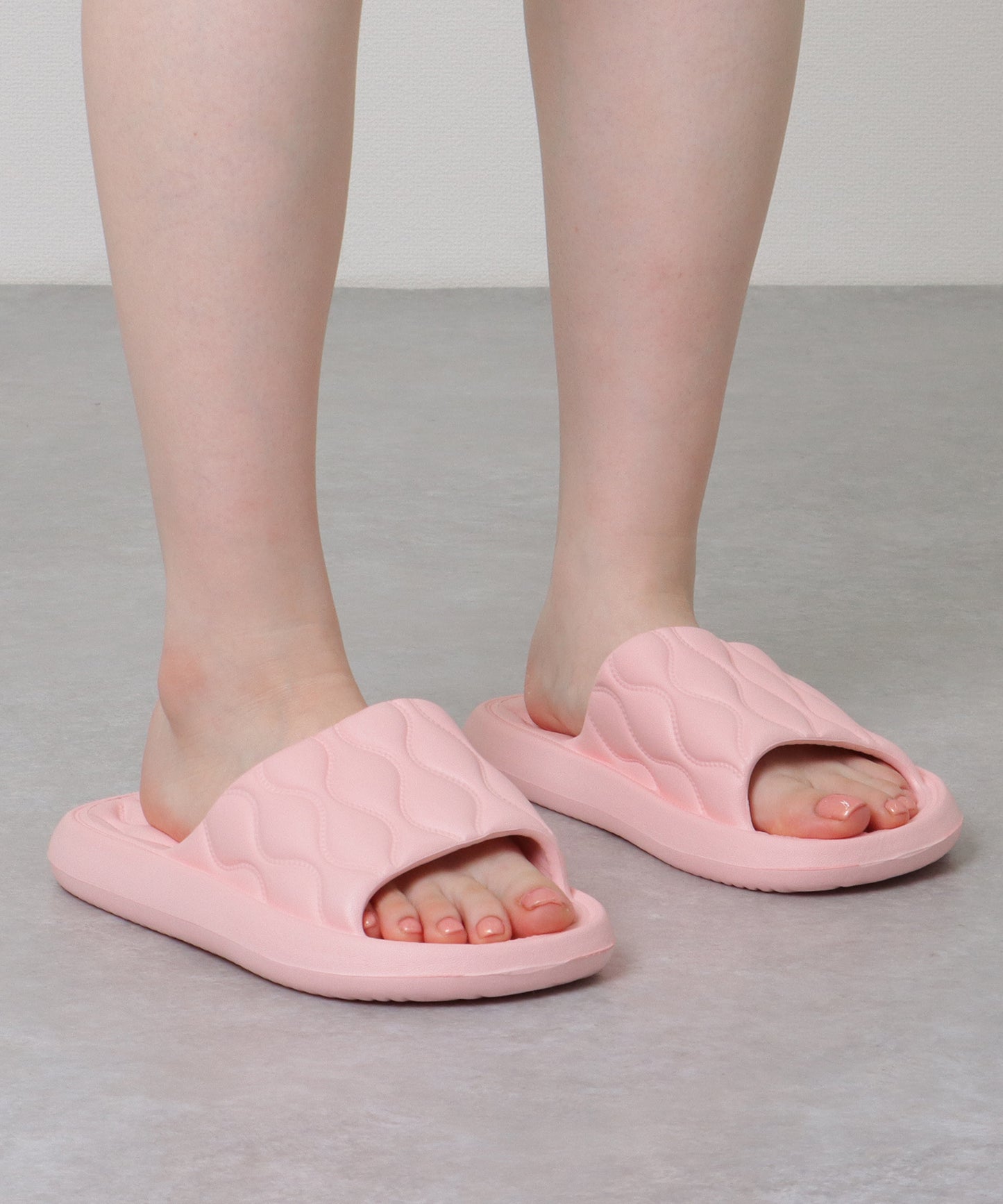 ウエーブ ライン ソフト オープン サンダル