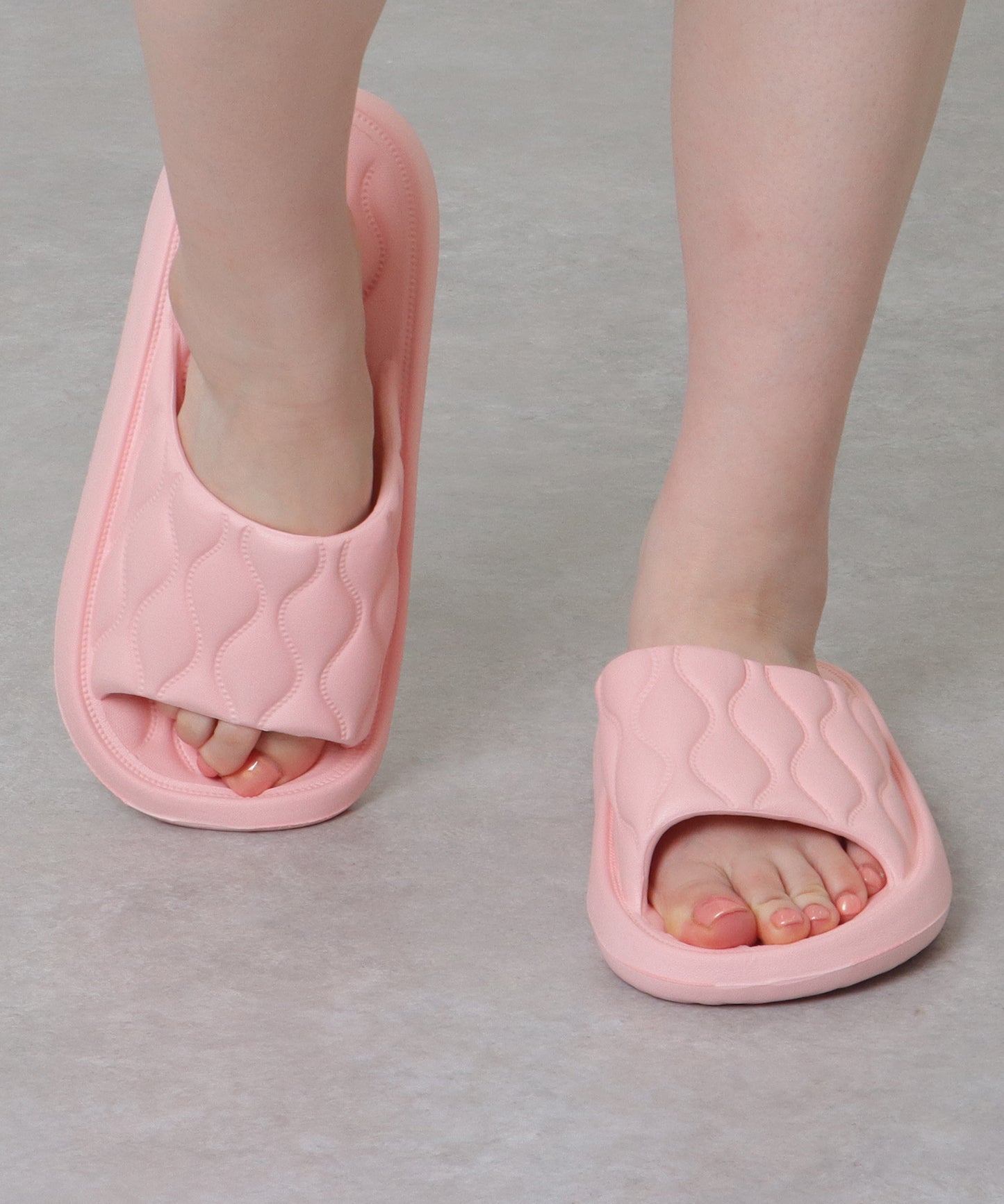 ウエーブ ライン ソフト オープン サンダル