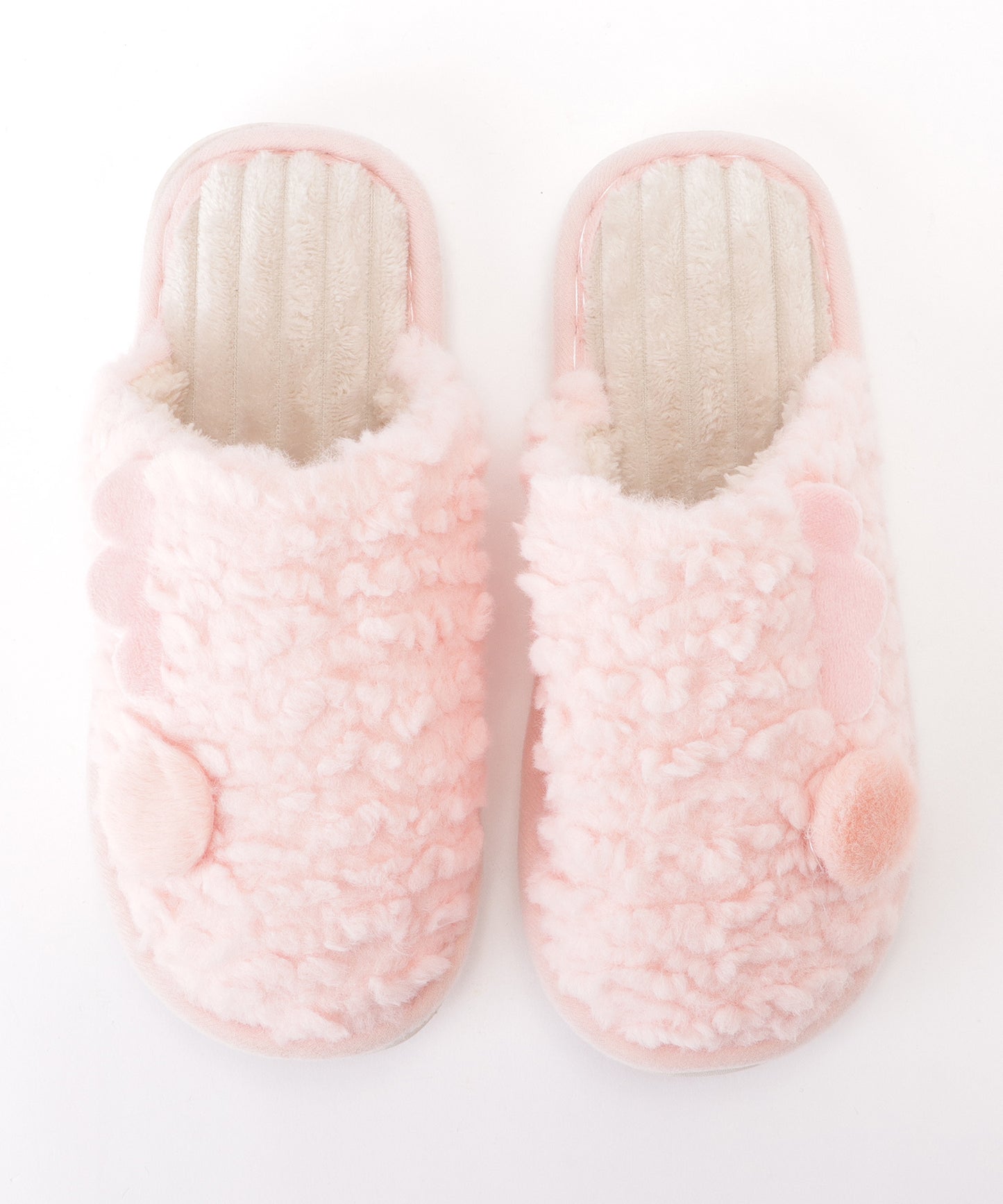 羽付き ふわふわ ファー ルーム スリッパ