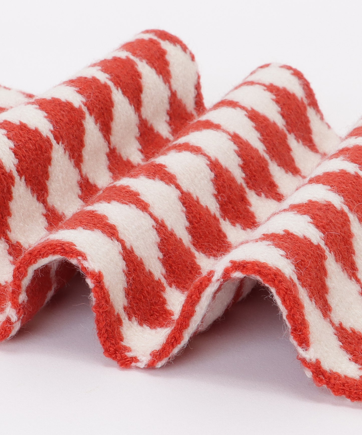 配色 ダイヤモンド チェック柄 ニット マフラー