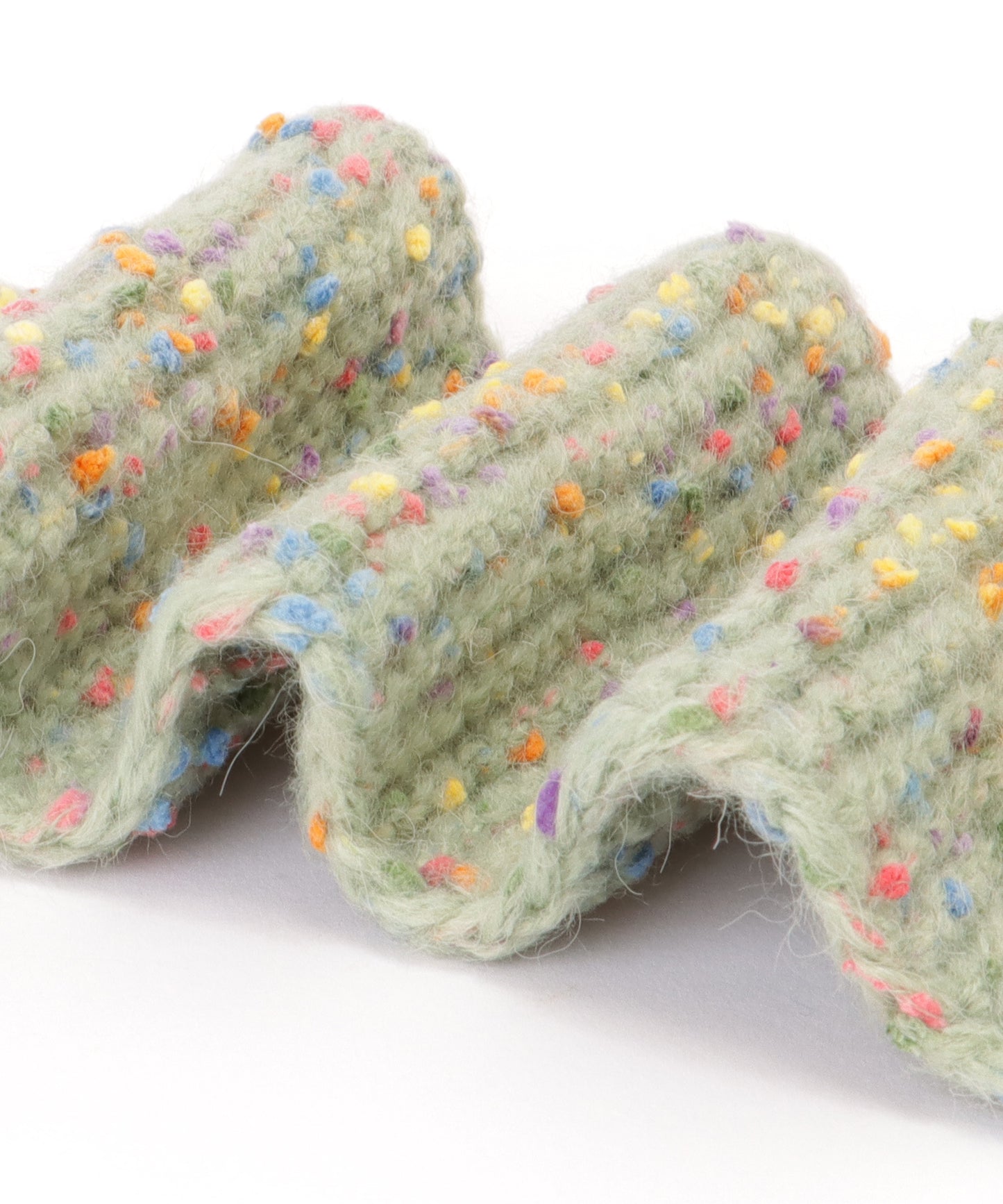 ミックス カラー タグ付き ニット マフラー