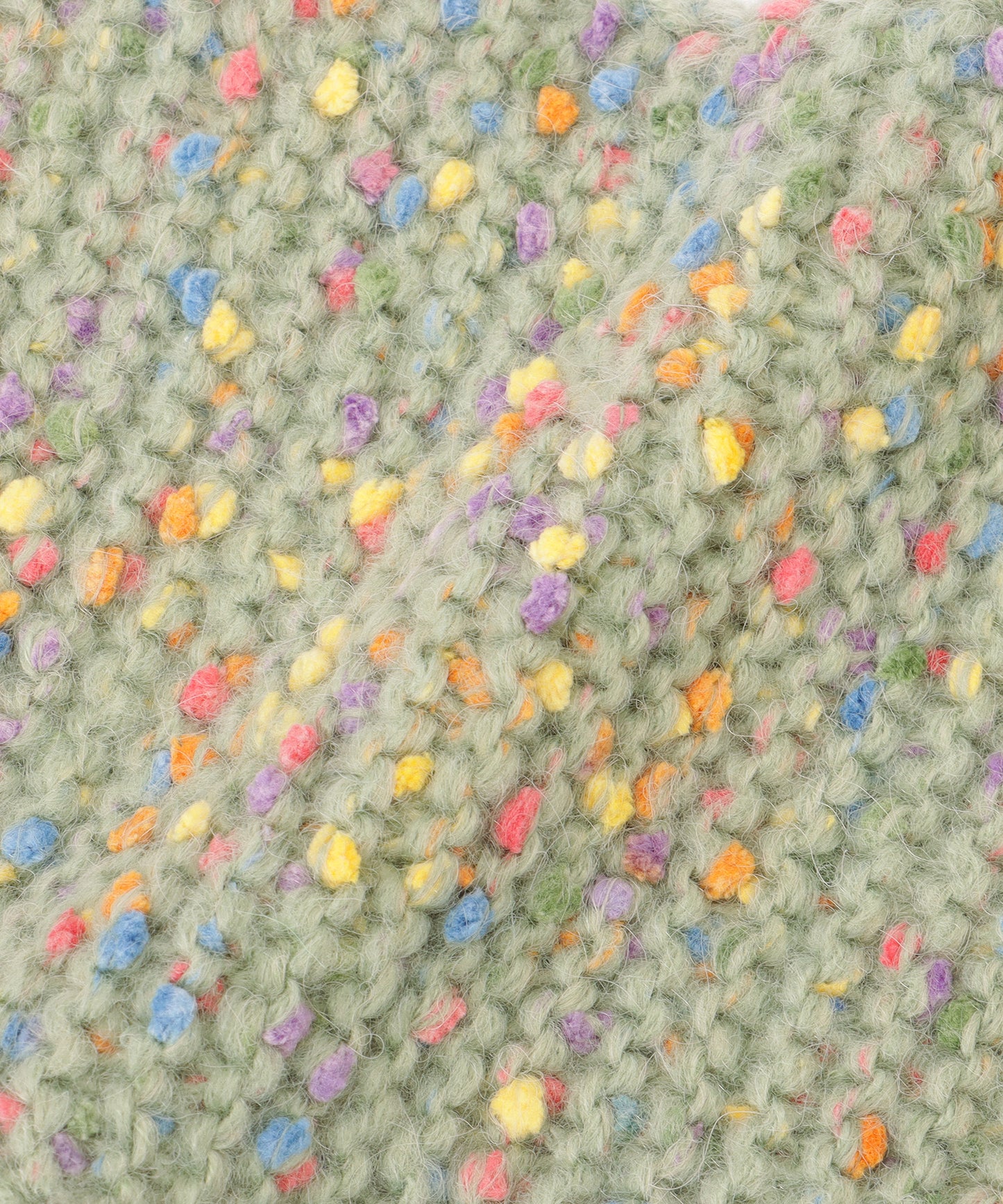 ミックス カラー タグ付き ニット マフラー