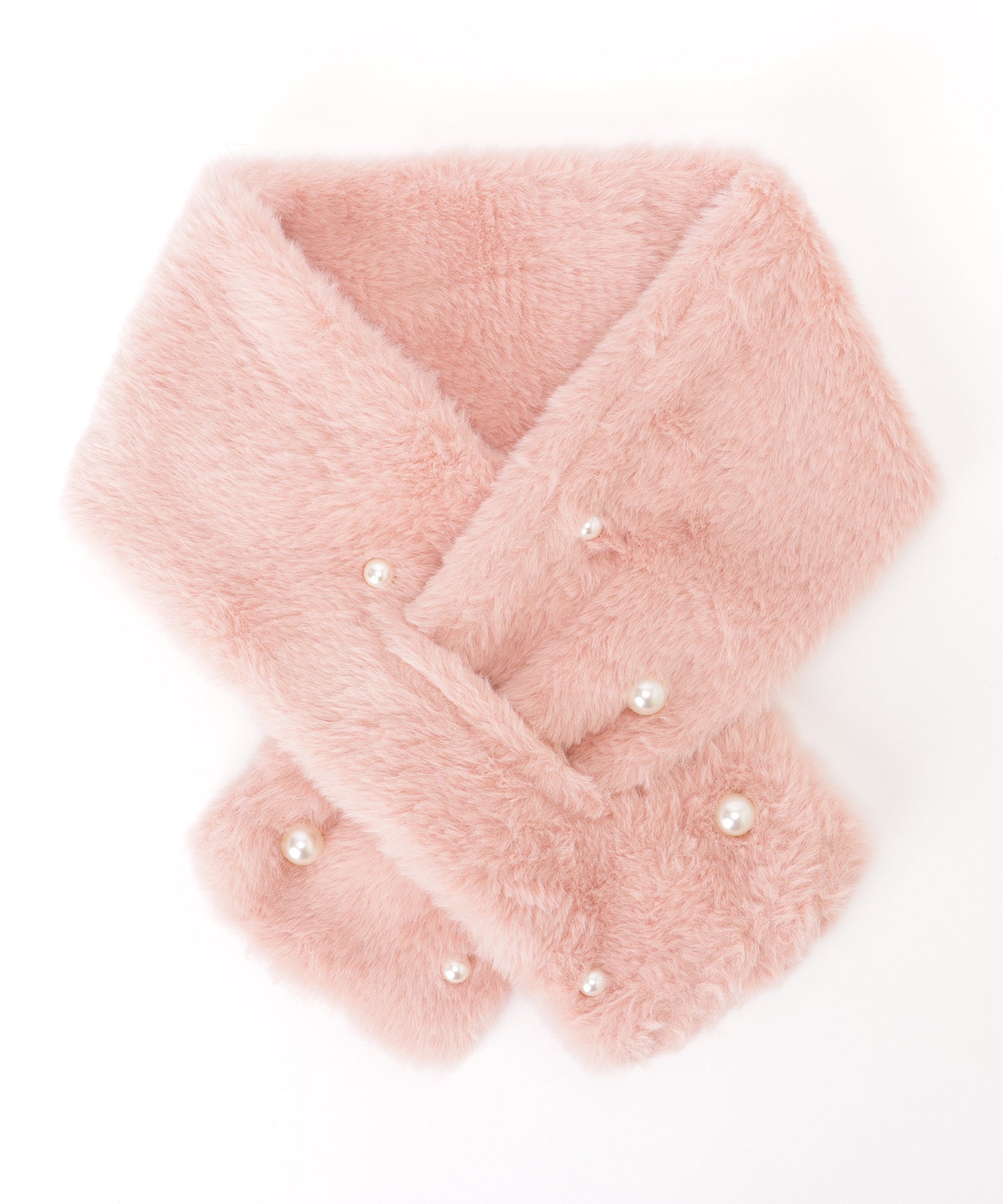 ソリッドカラー メニー パール ファー ティペット