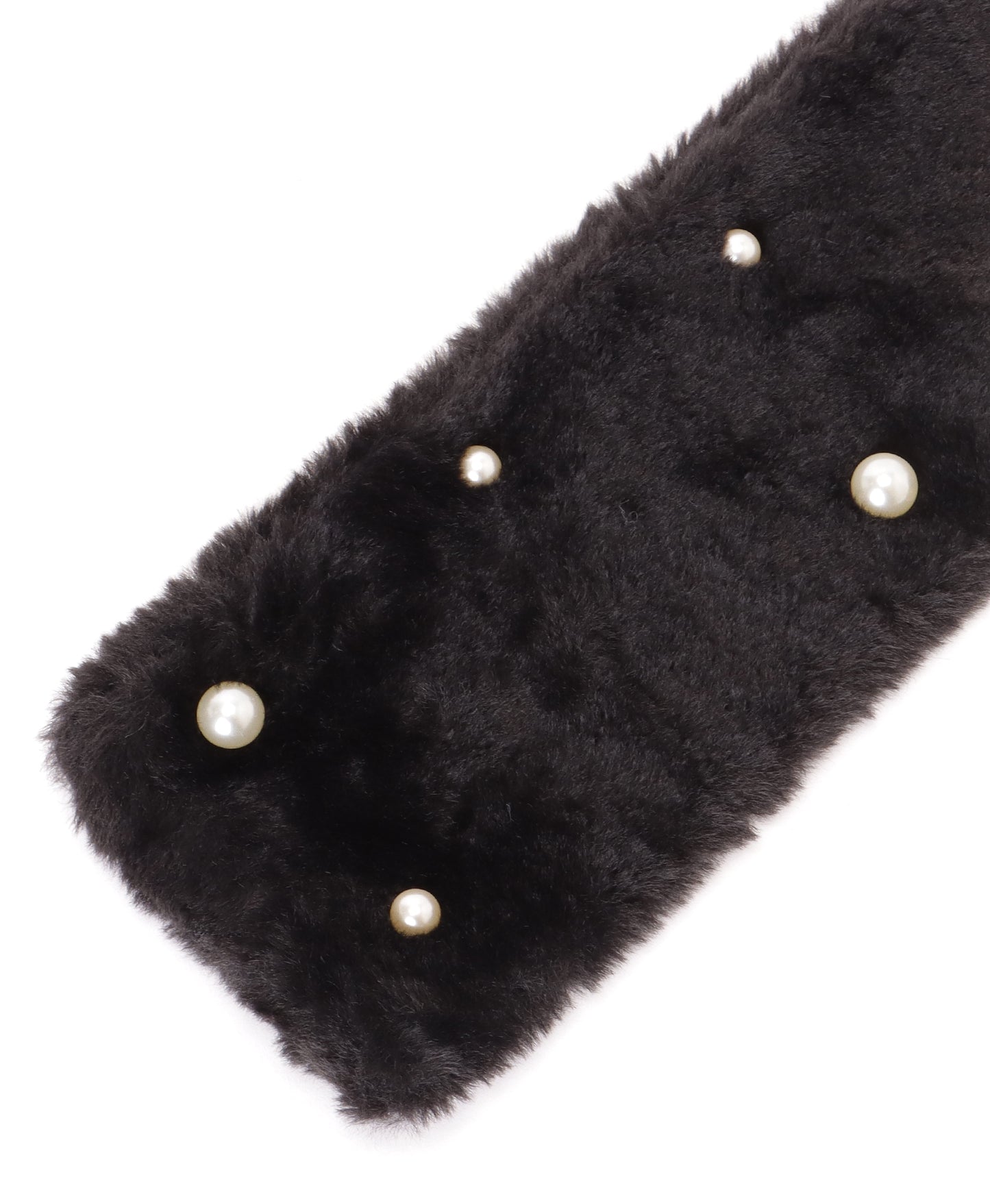 ソリッドカラー メニー パール ファー ティペット