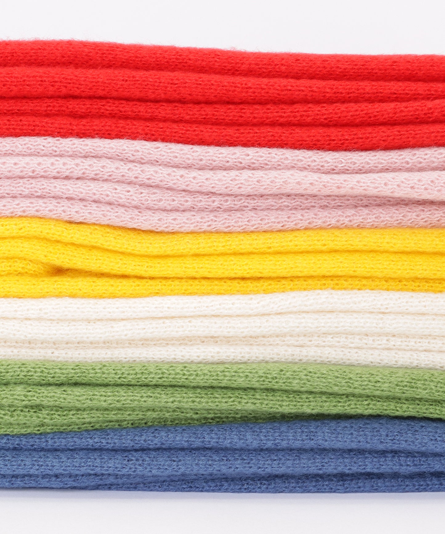 ソリッドカラー ピンバッチ付き シンプル ニット マフラー