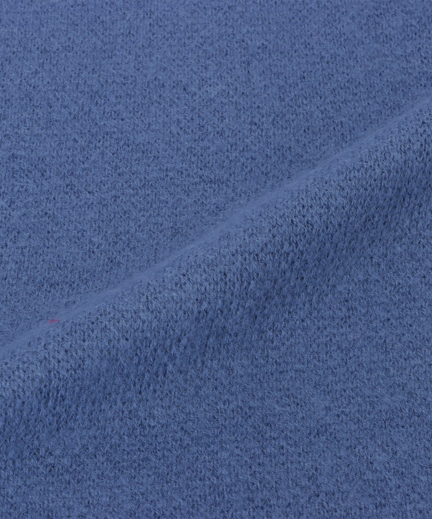 ソリッドカラー ピンバッチ付き シンプル ニット マフラー