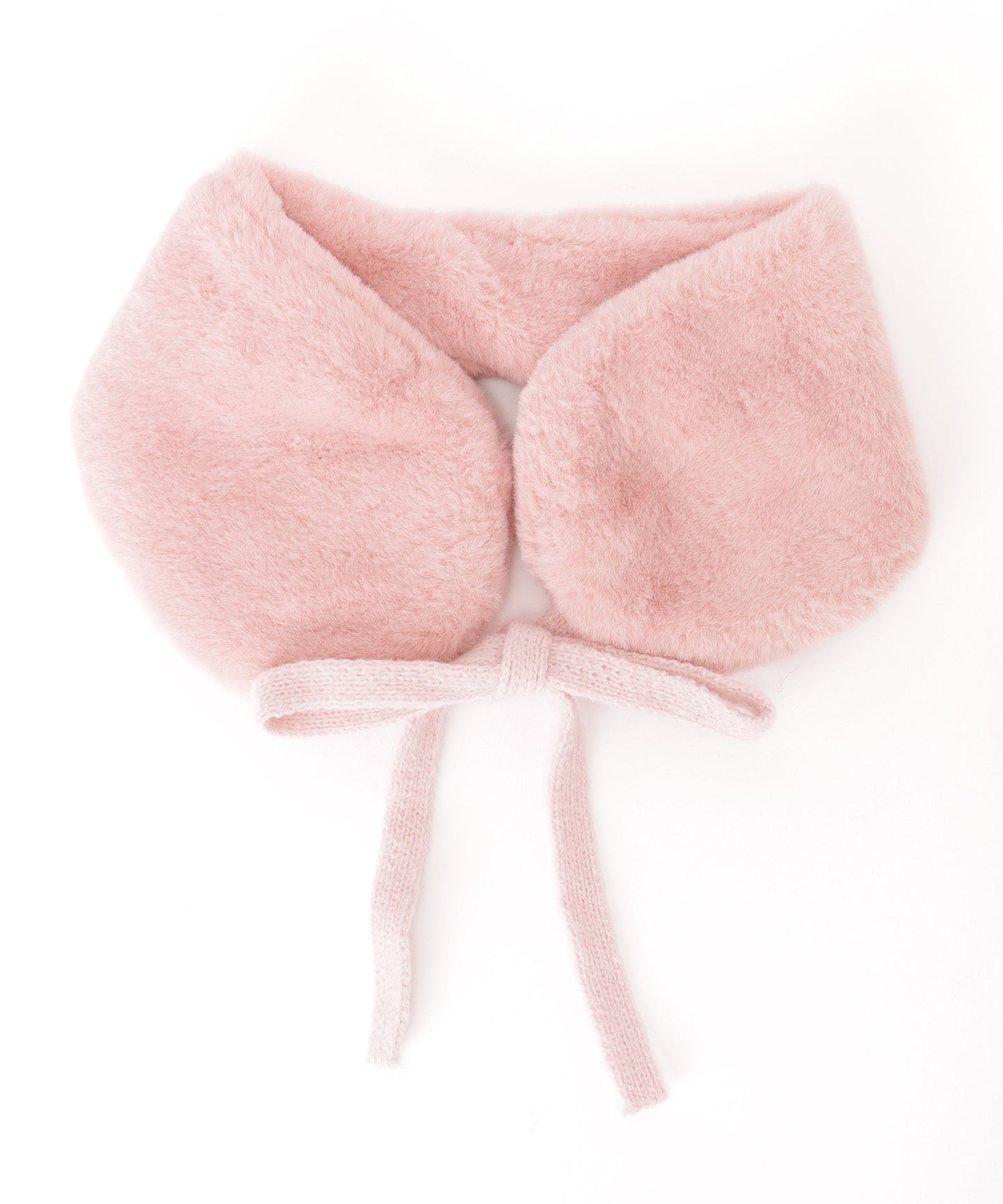 ニット リボン付き 2WAY ファー ティペット