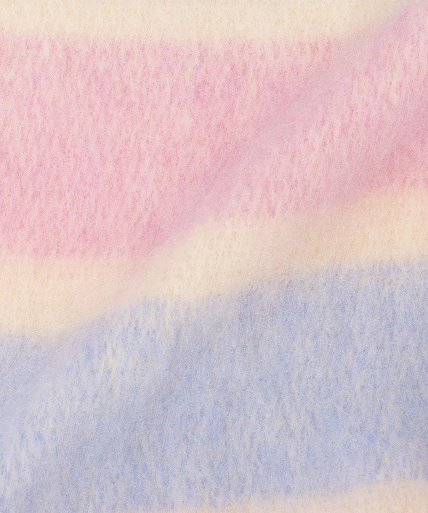 ファー ポンポン付き グラデーション フリンジ マフラー