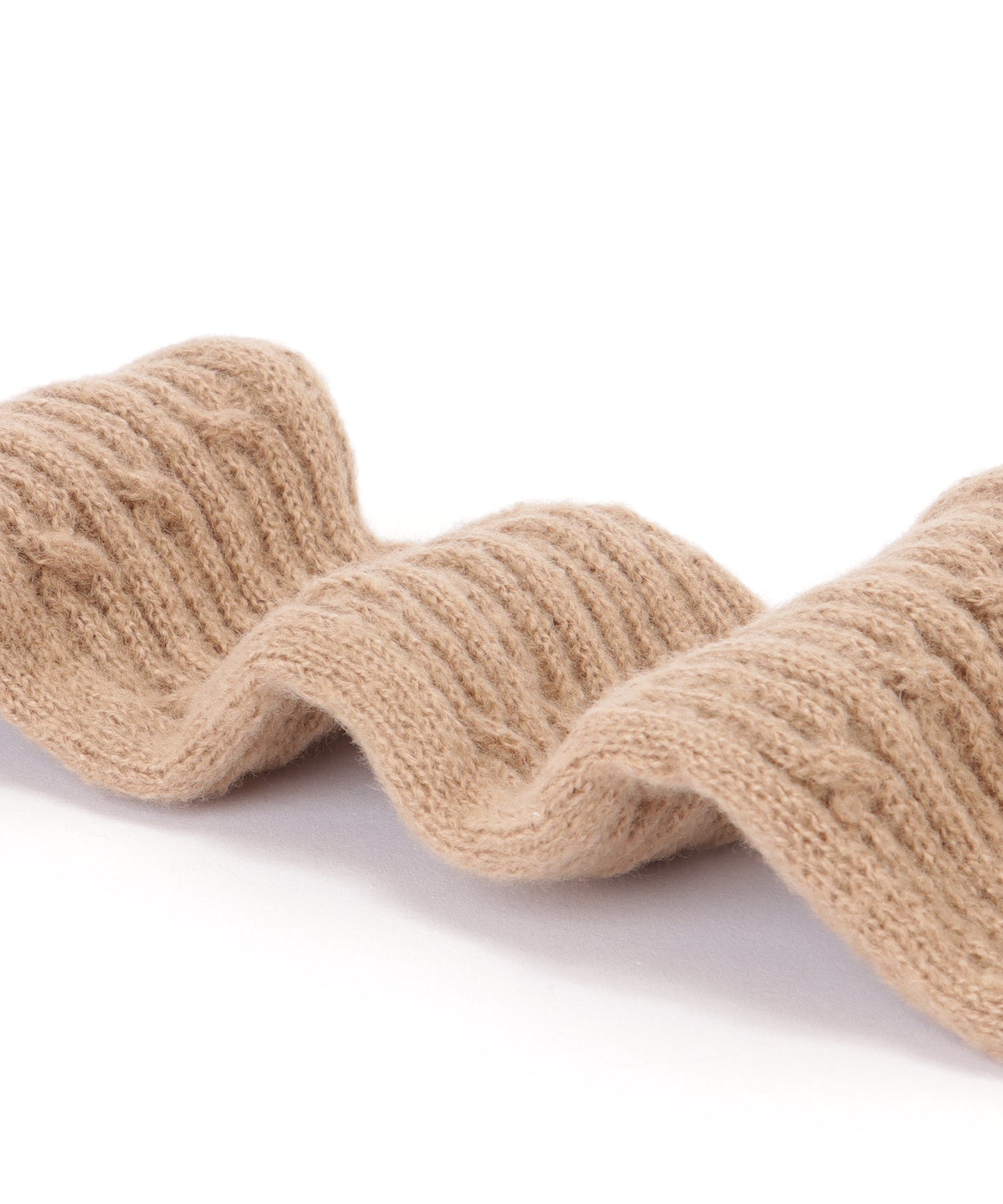 ソリッドカラー ボタン付き ケーブル ニット マフラー