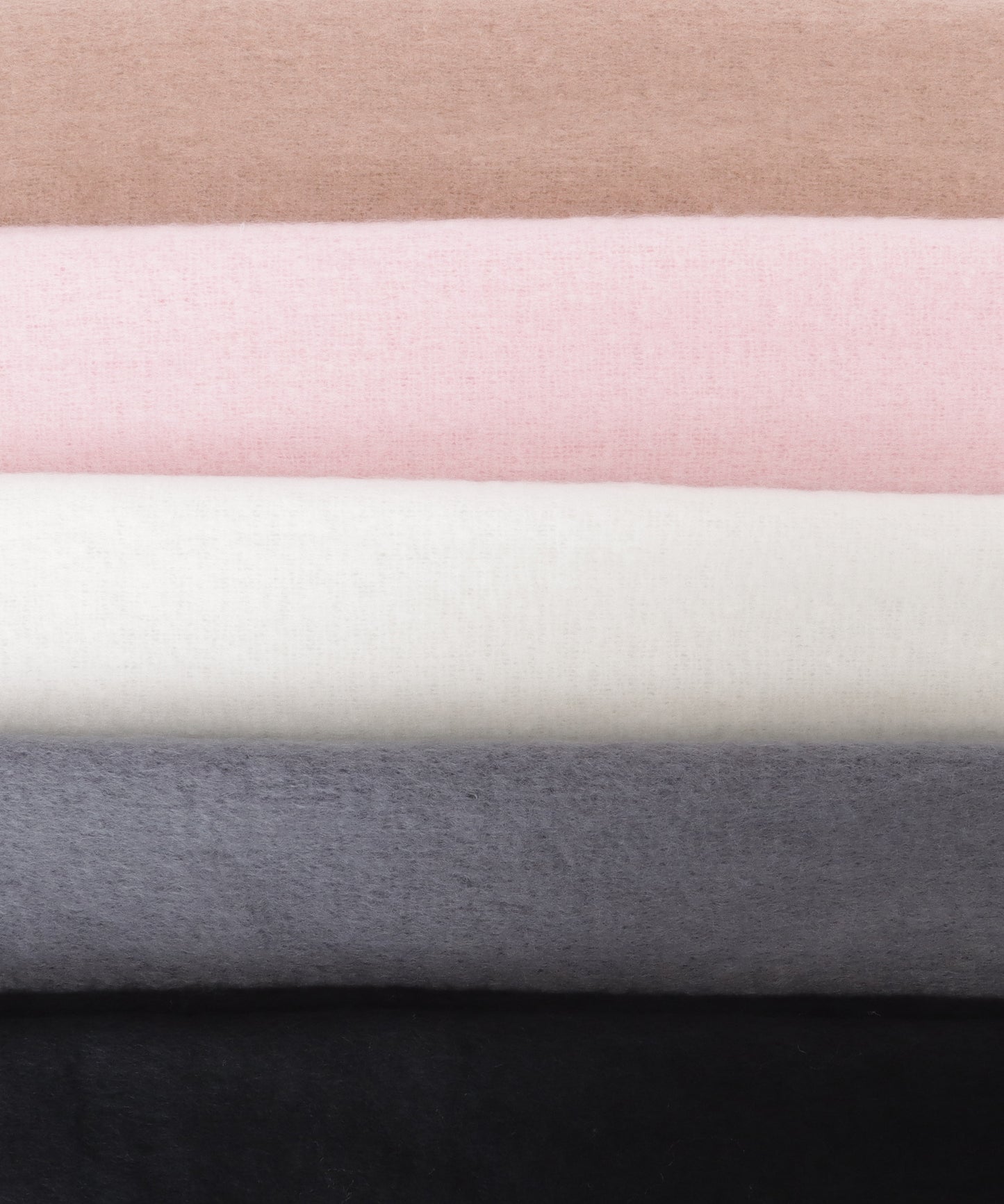 ソリッドカラー シンプル ニット フリンジ マフラー