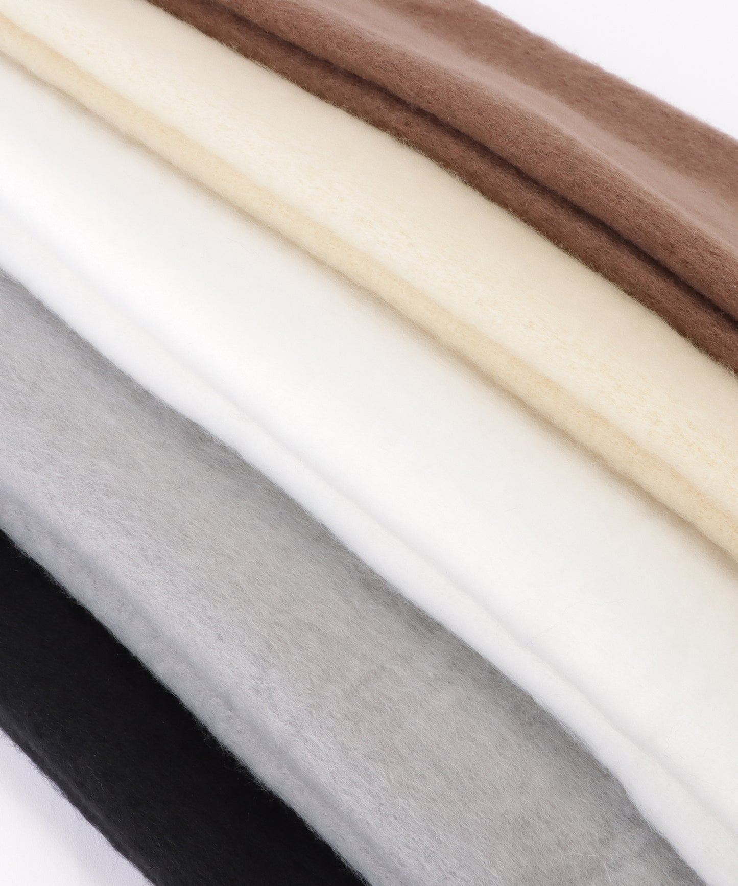 ボリュームフリンジシンプル大判マフラー