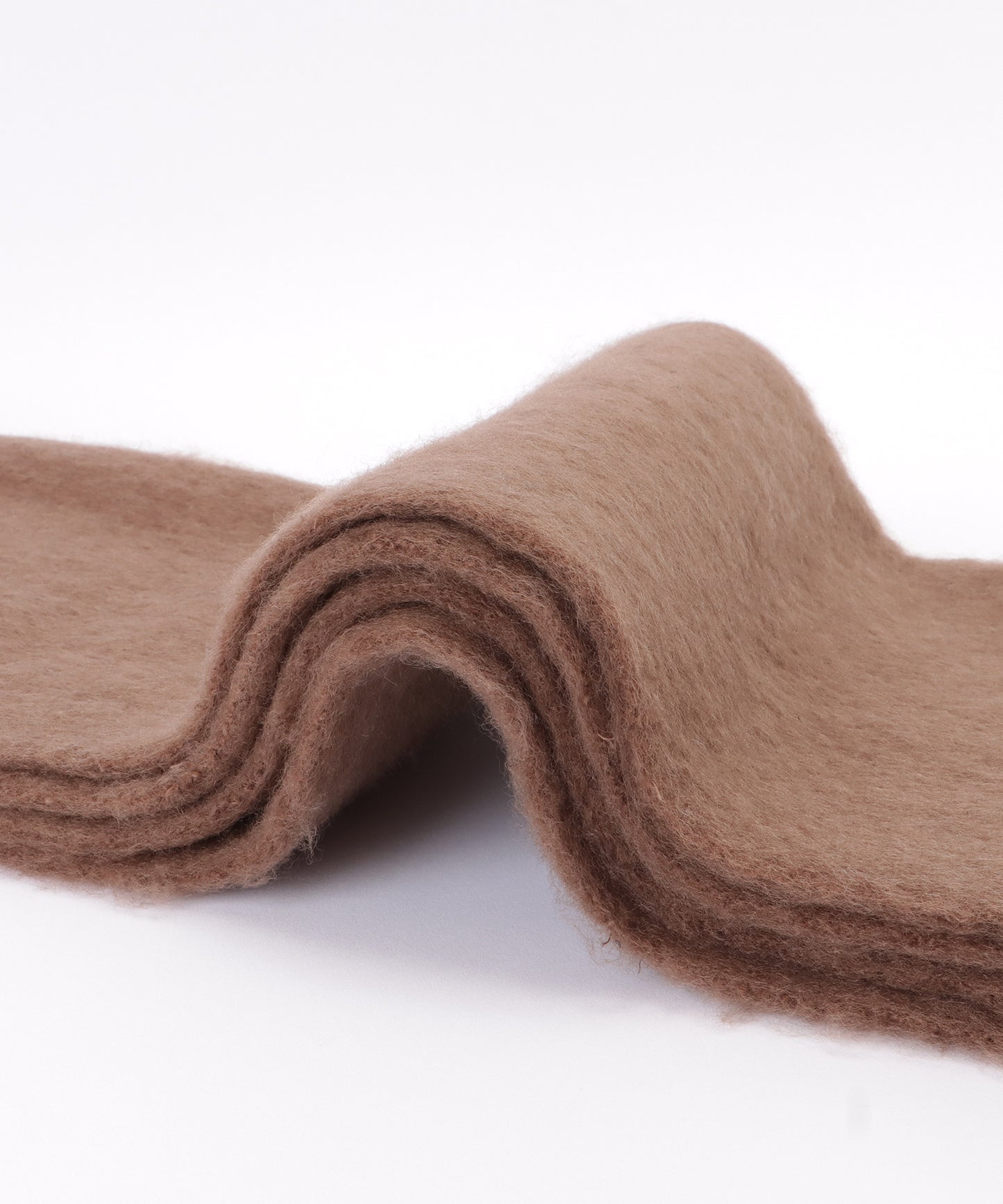 ボリュームフリンジシンプル大判マフラー