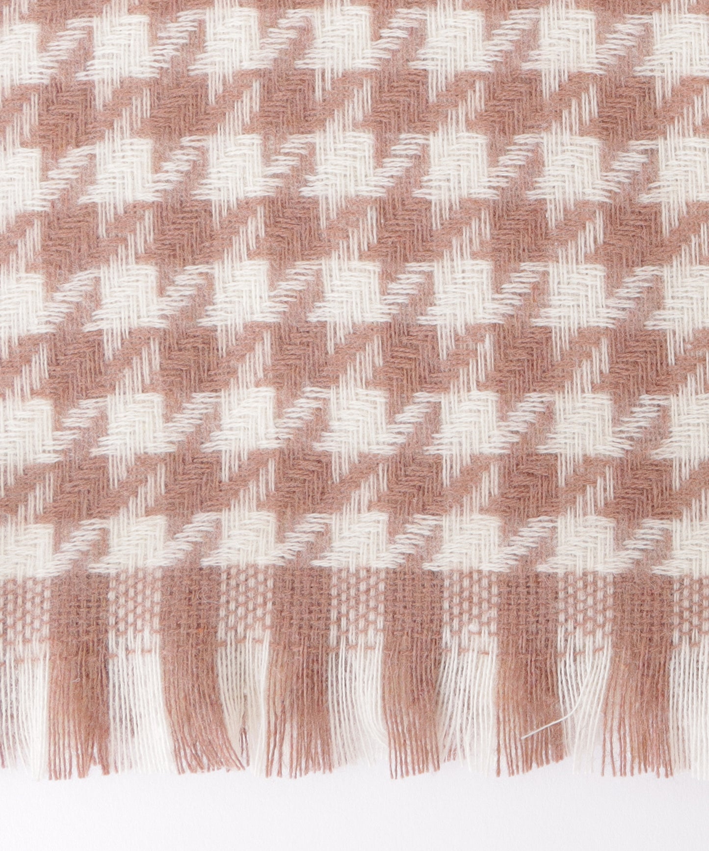 千鳥格子柄クラシカルフリンジマフラー