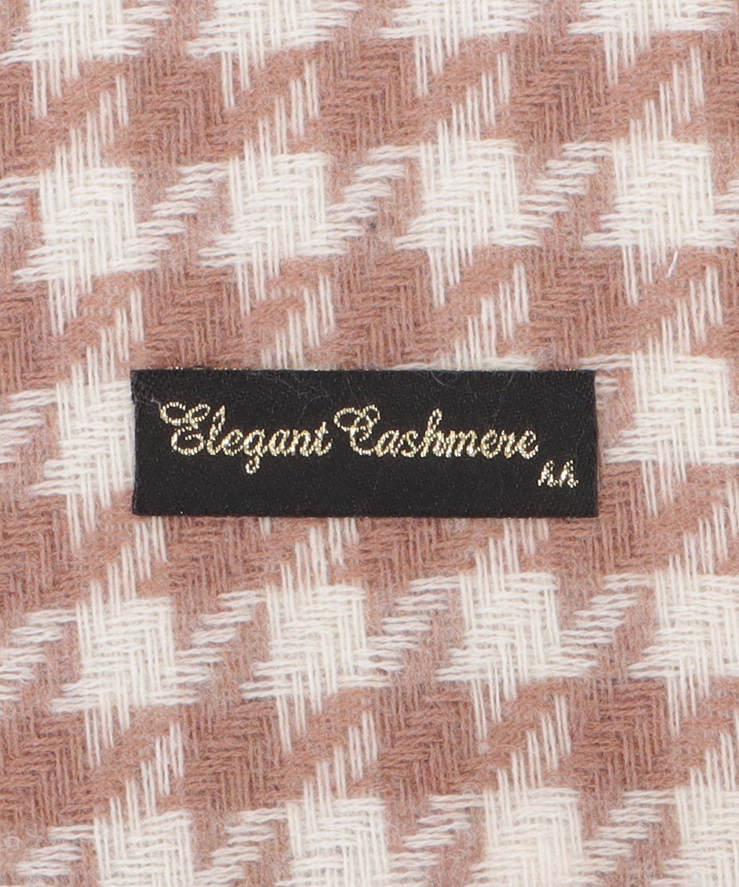 千鳥格子柄クラシカルフリンジマフラー