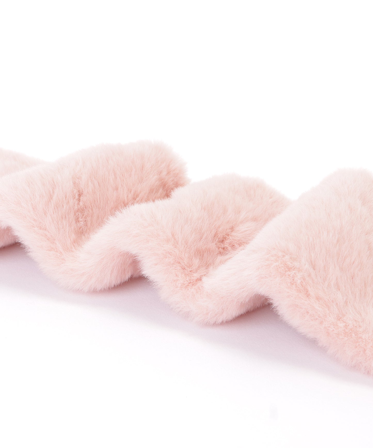 ニットドッキングリボン風ファーティペット