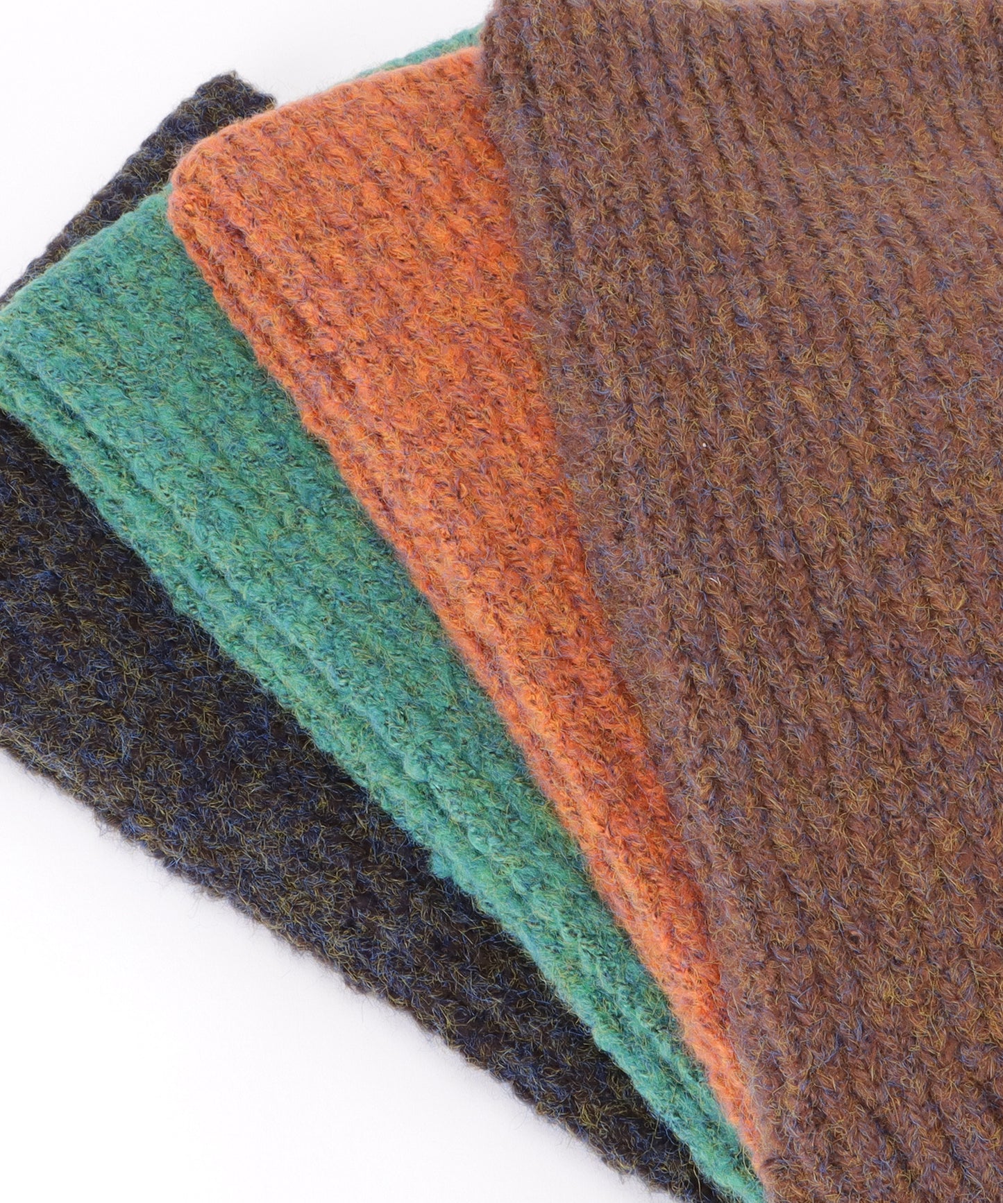 ミックスカラー厚手ニットマフラー