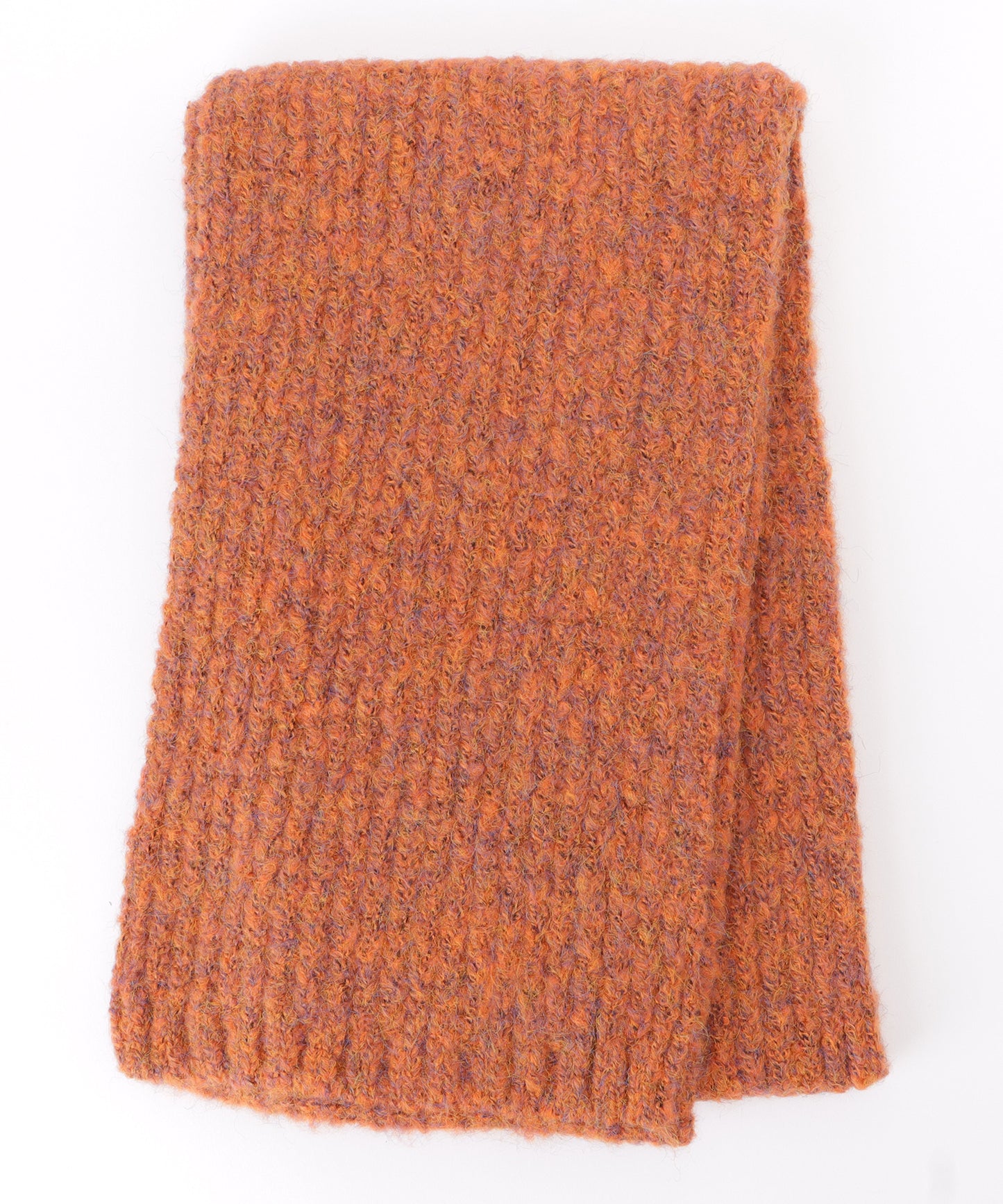 ミックスカラー厚手ニットマフラー