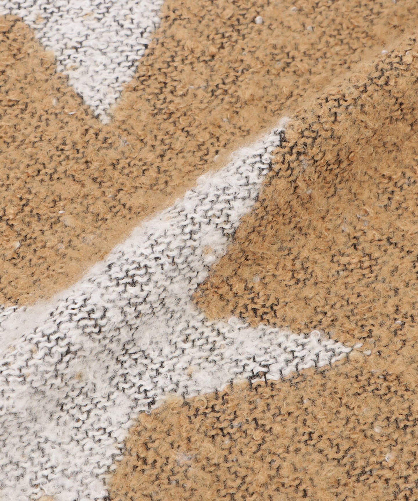 星柄ボリュームフリンジニットマフラー