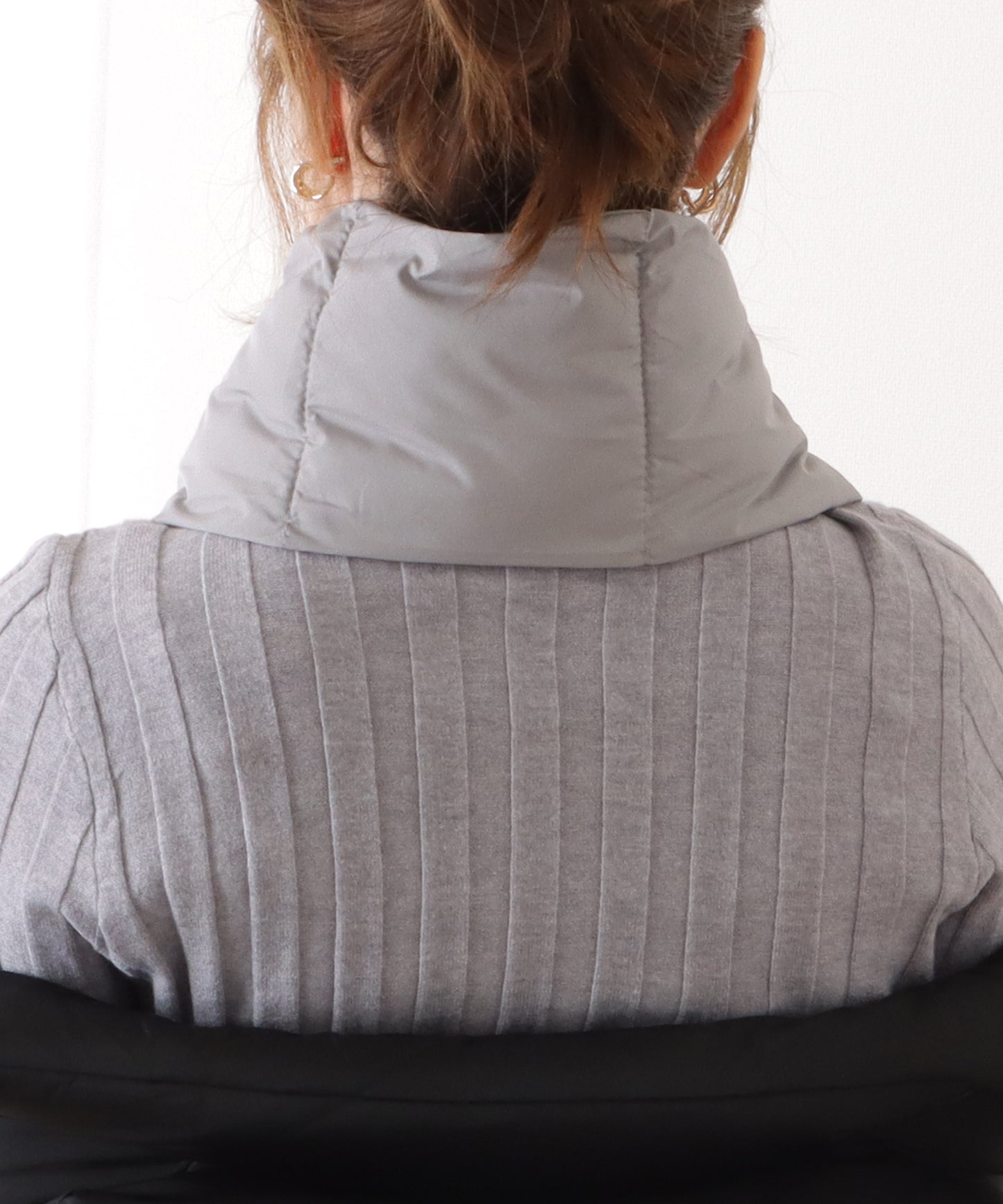 中綿ダウンキルティングティペット