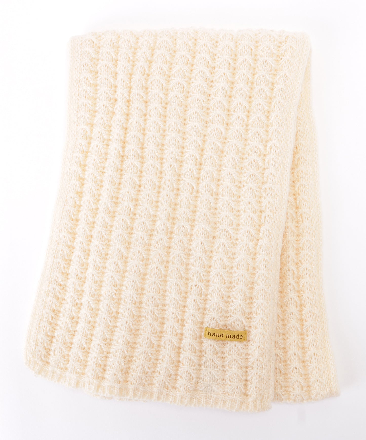 ポコポコ厚手カラーニットマフラー