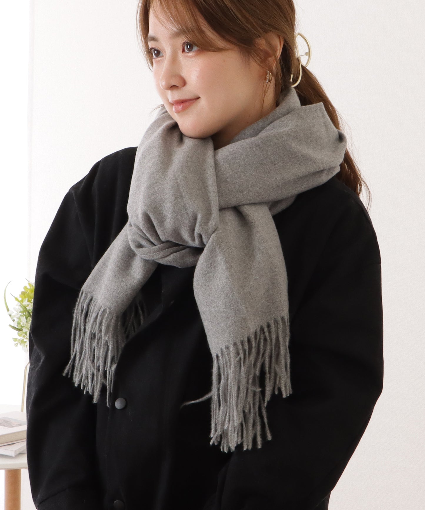 タッチ ベーシックニットマフラー