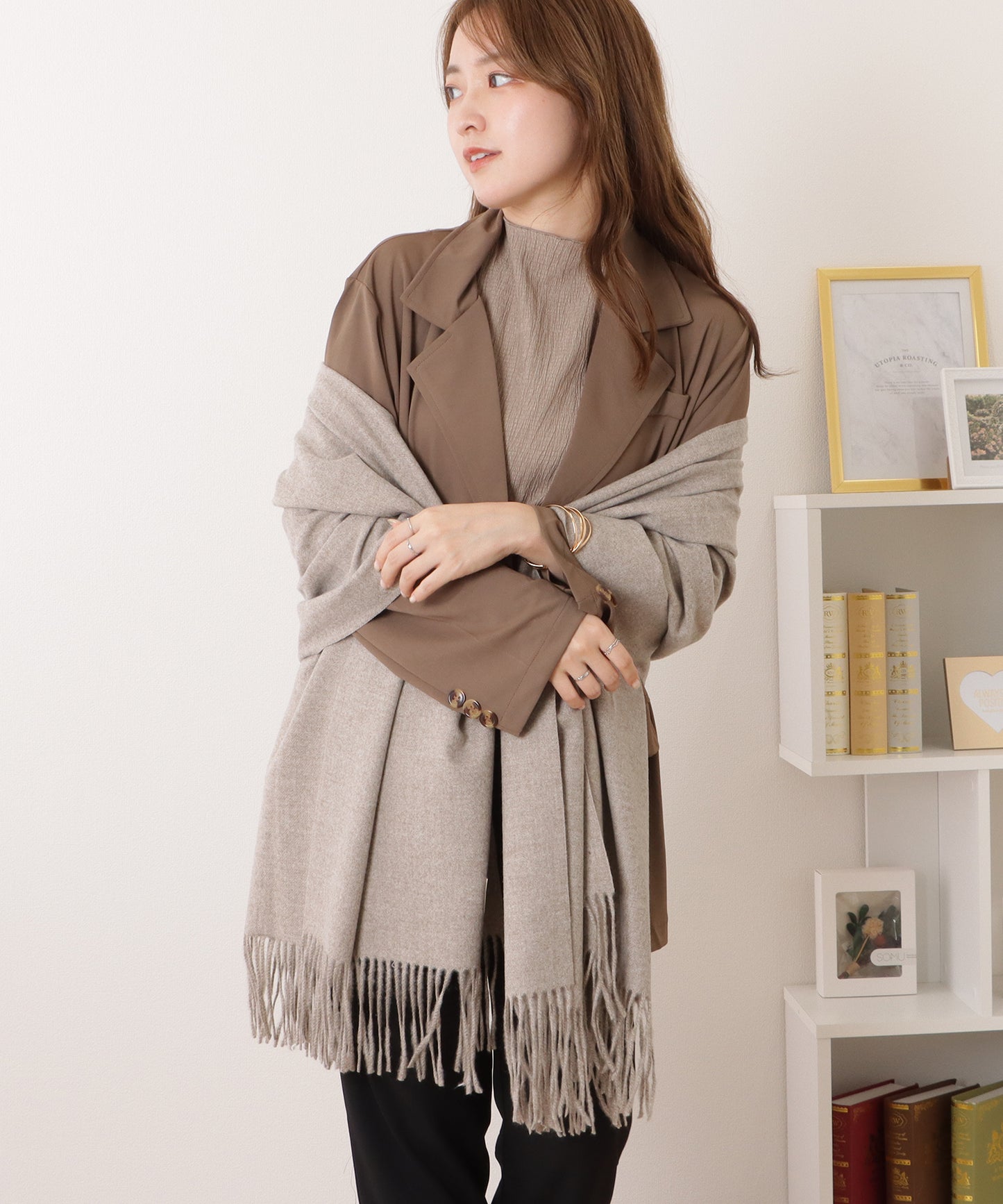 タッチ ベーシックニットマフラー