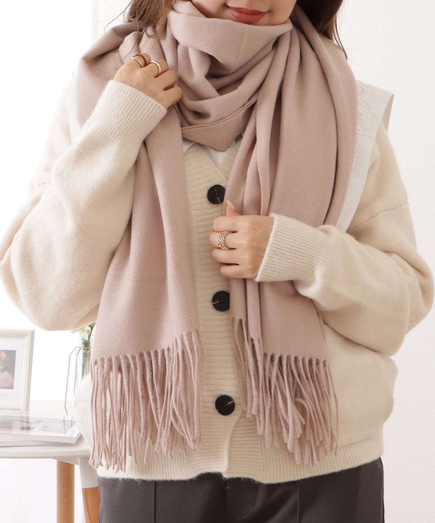 タッチ ベーシックニットマフラー