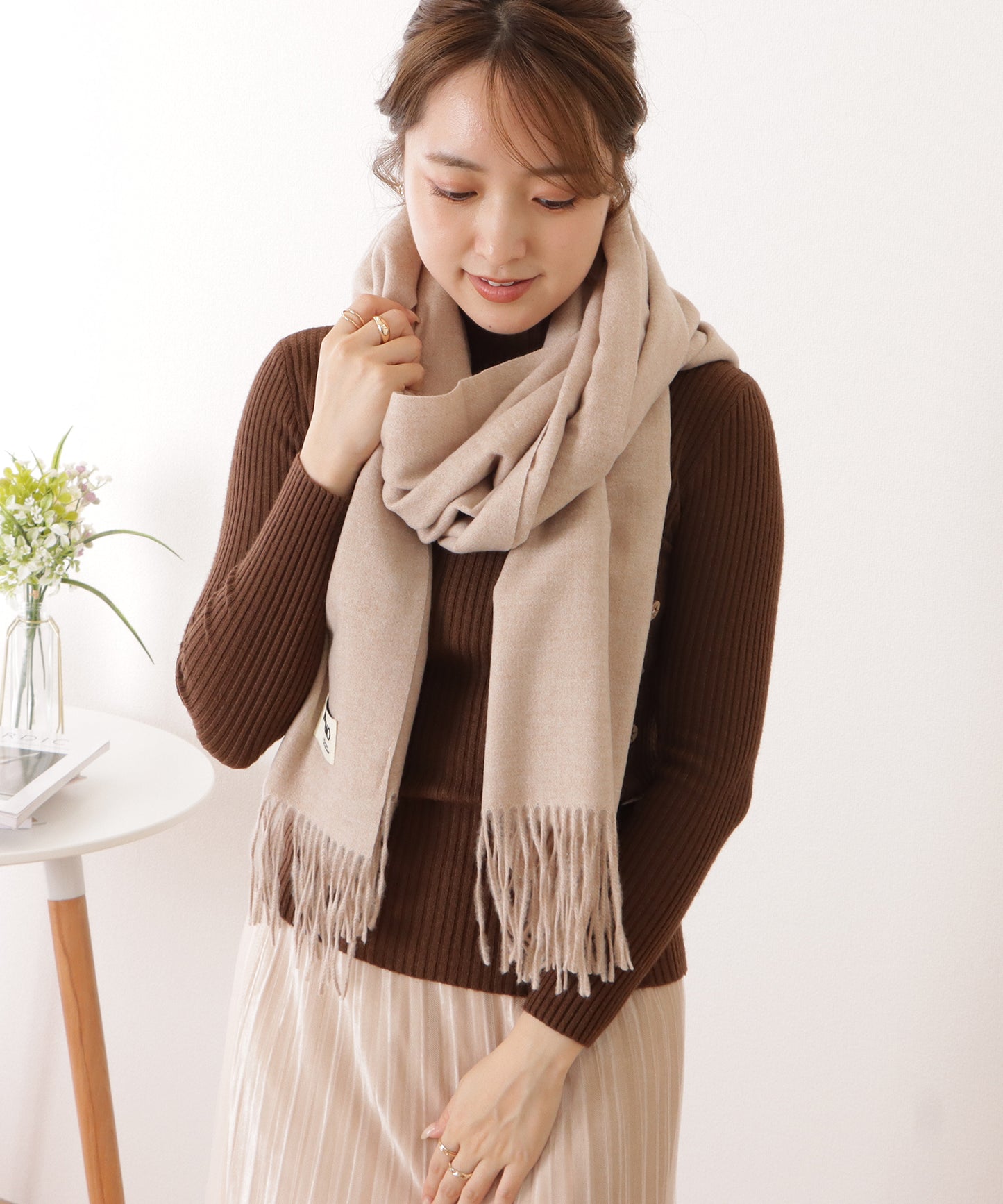 タッチ ベーシックニットマフラー