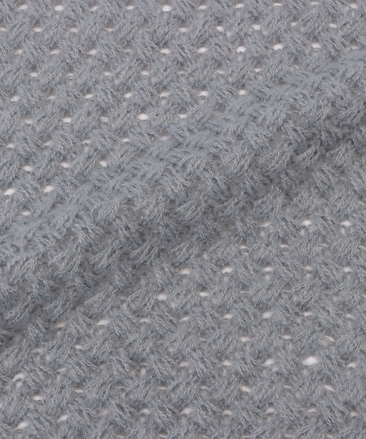 ベーシックカラー凹凸ボリュームニットマフラー