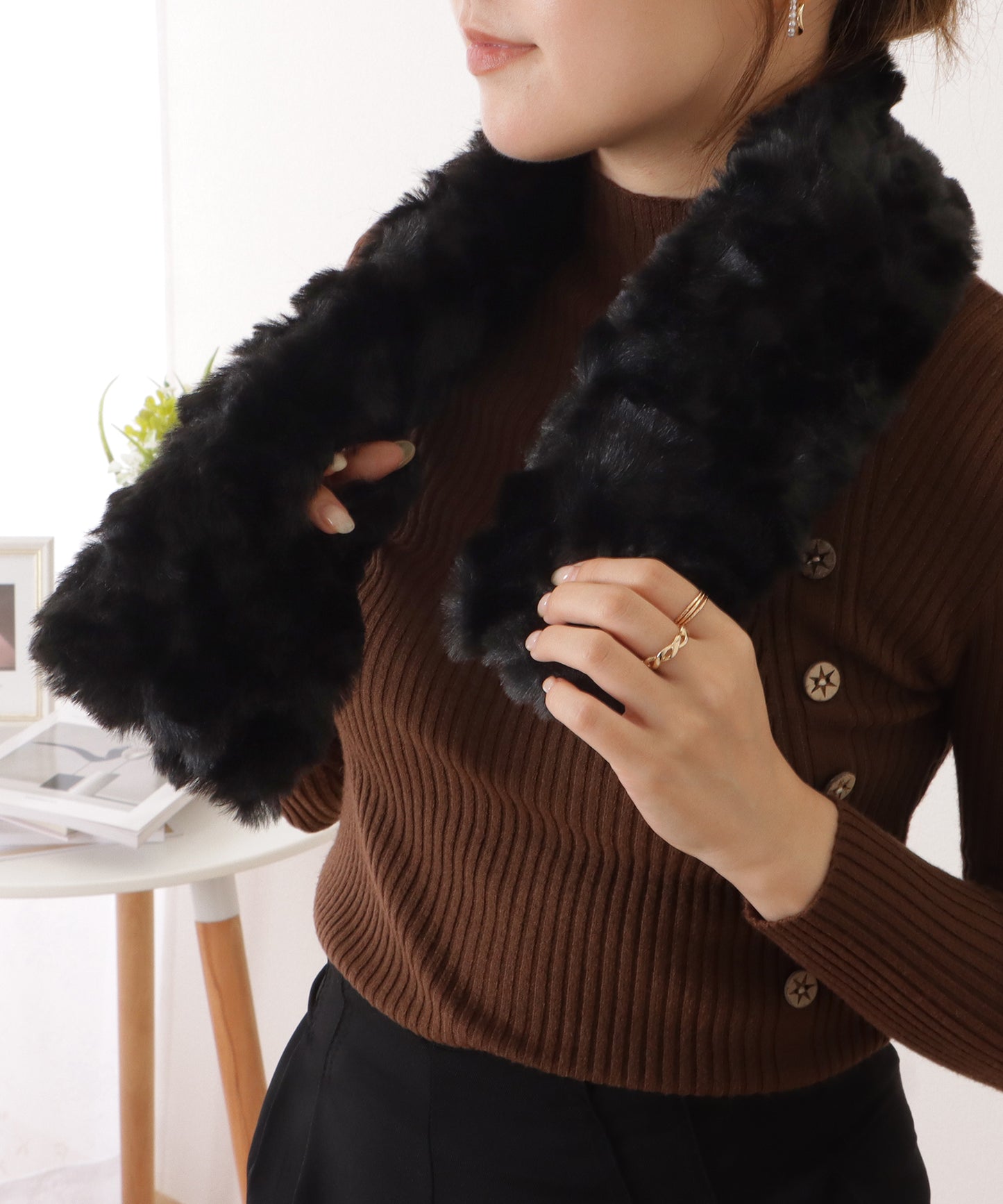 ラビット風シンプルクロスファーティペット