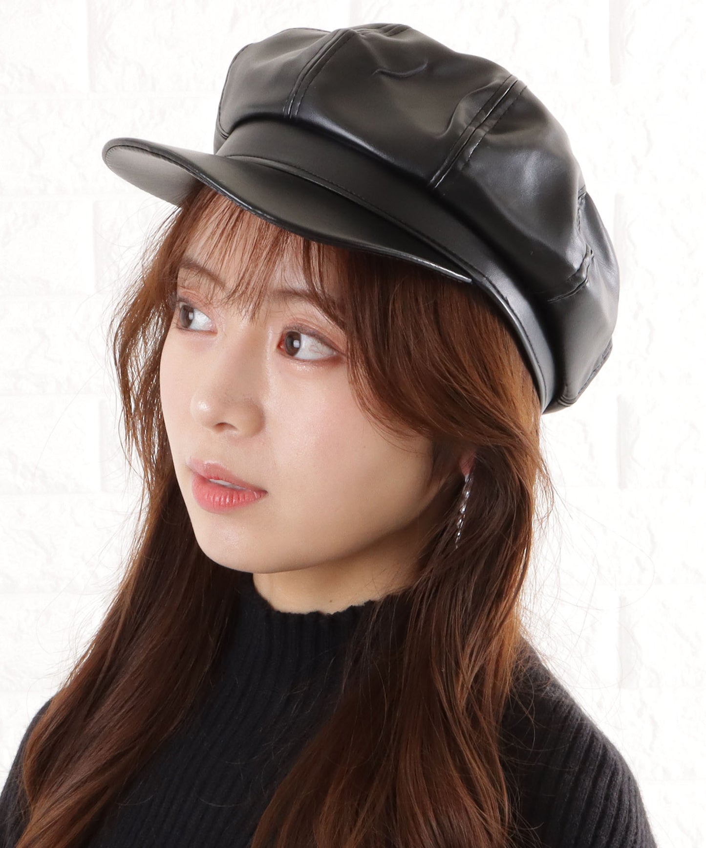 フェイクレザーキャスケット