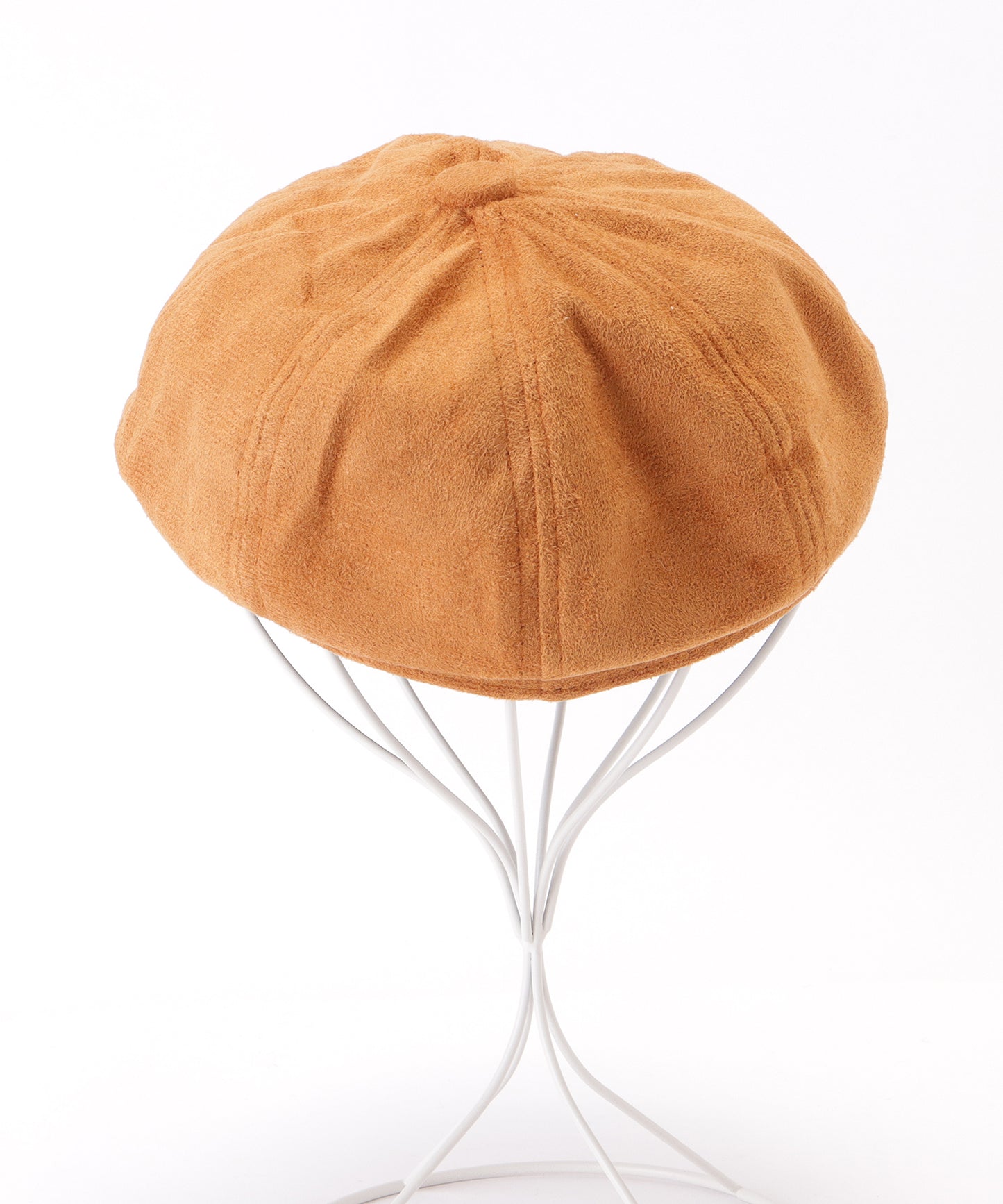 スエード調ベーシックつば広キャスケット